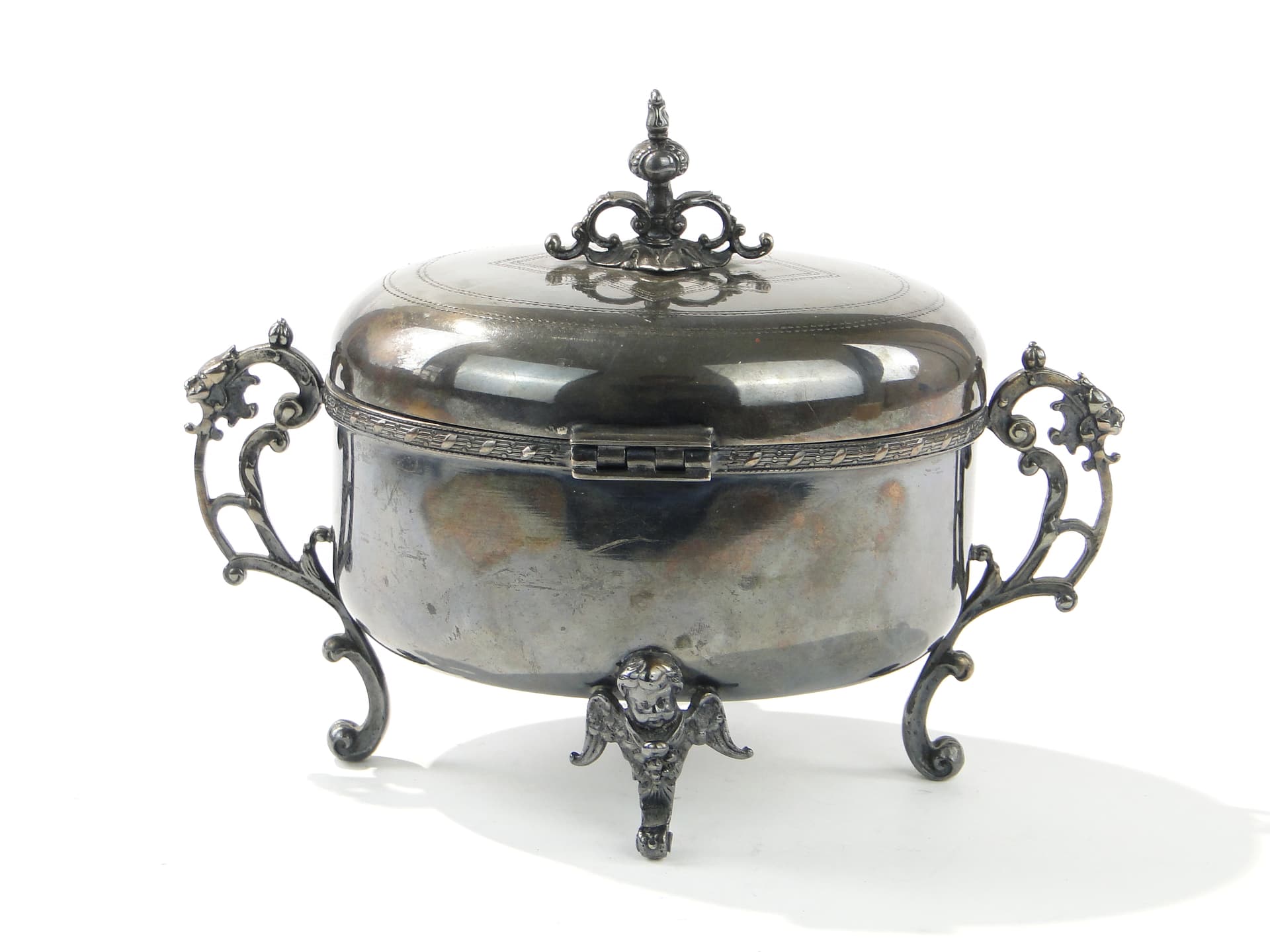 Sugar Bowl Fragetka, silver, brass, Poland, 1950s - 385545