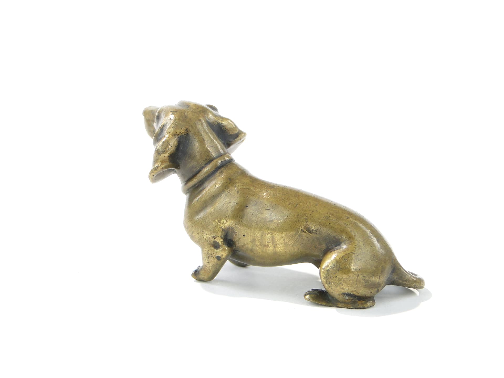 Figurka gabinetowa jamnik, wiedeński brąz, brązowy, brąz, XIX w. - 385639