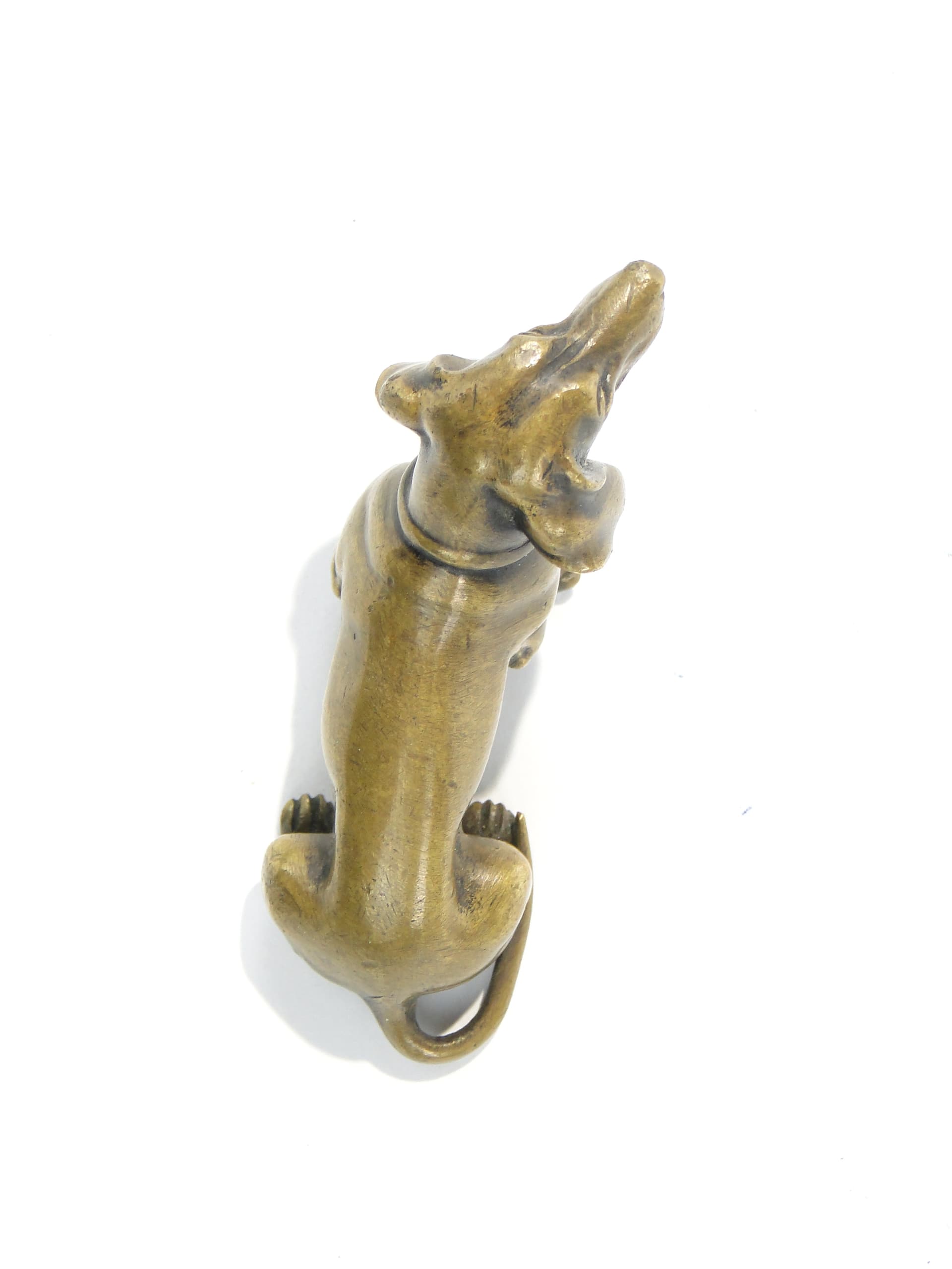 Figurka gabinetowa jamnik, wiedeński brąz, brązowy, brąz, XIX w. - 385643