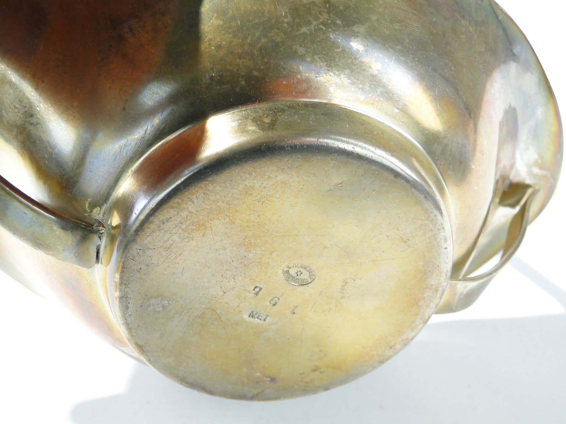 Art Deco centerpiece, silver-plated brass, by J. Keilowa, Bracia Henneberg, Poland, 1930s. - 385767