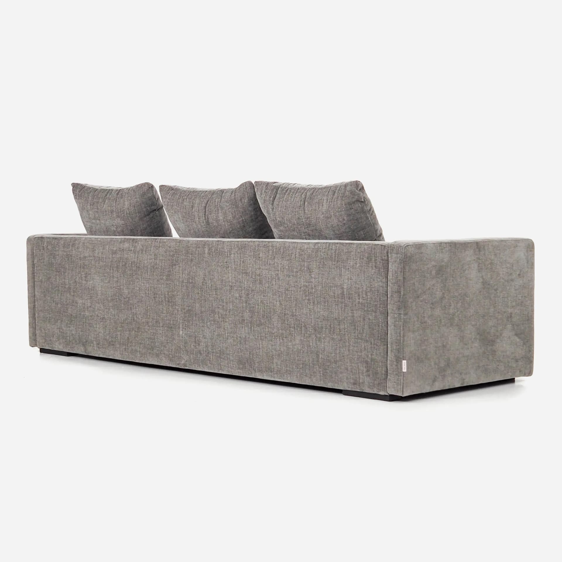 Sofa KOPENHAGA, szara, tkanina, drewno, Polska, lata 90. - 28342