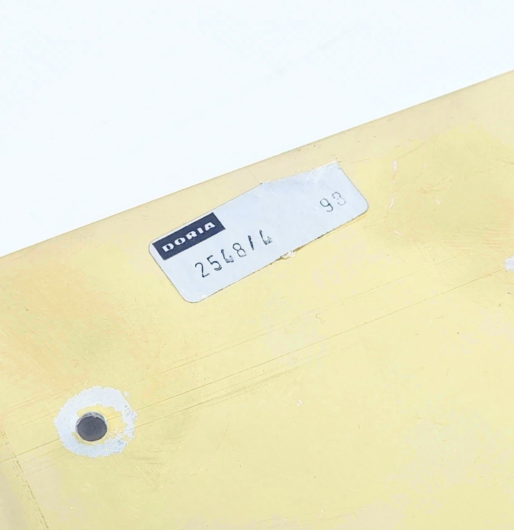 Kinkiet, szkło Murano transparentne, metal złoty, Doria Leuchten, Niemcy, lata 70. - 386089