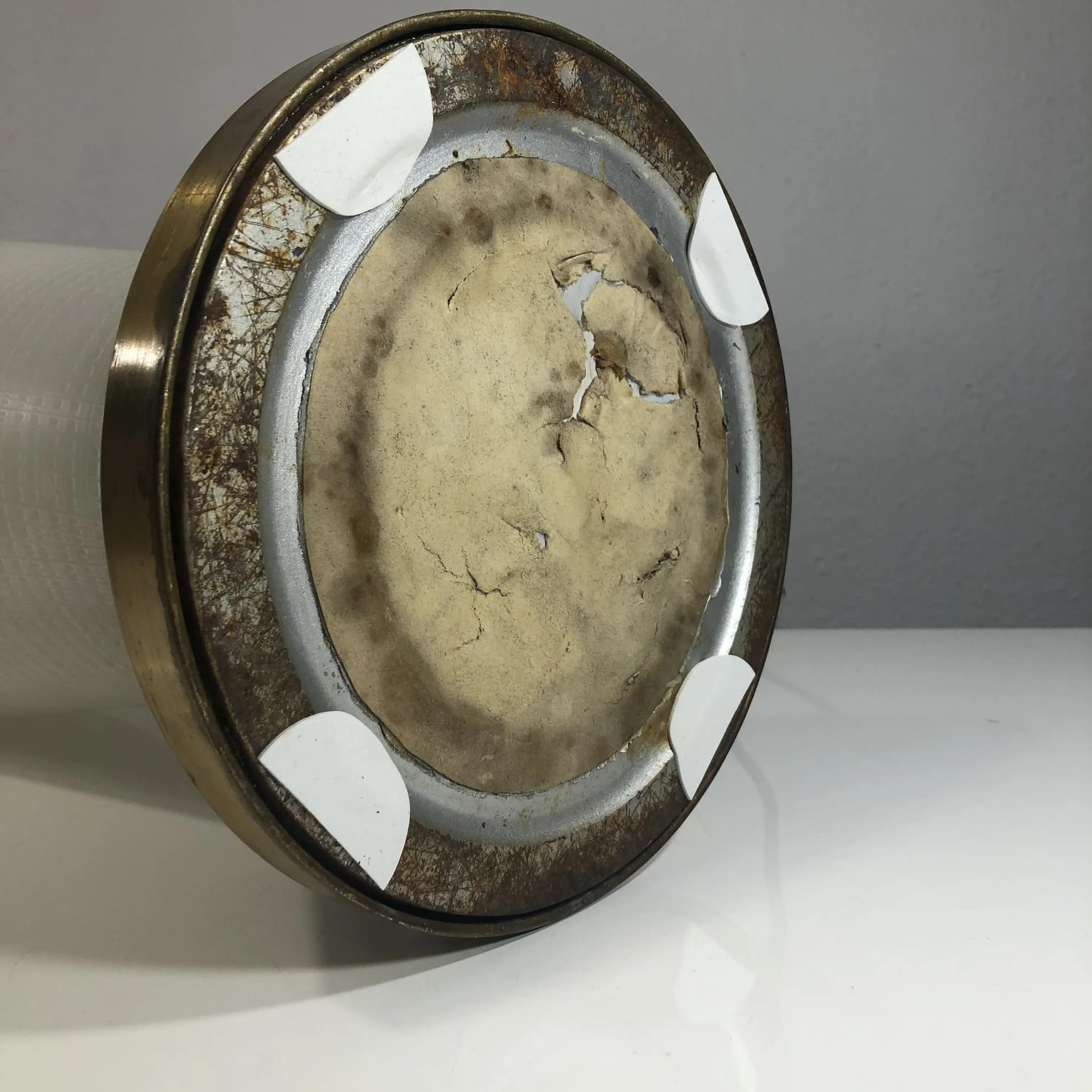 Lampa podłogowa Art Deco, szkło białe, mosiądz, Niemcy, lata 60. - 28548