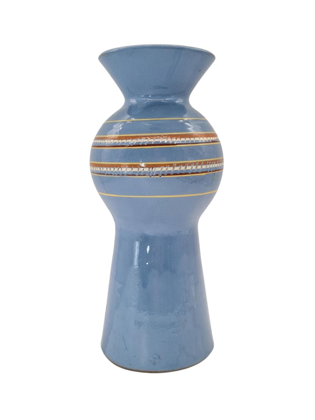 Wazon Mid-Century Modern, niebieski, ceramika, Europa, lata 60. - 386197