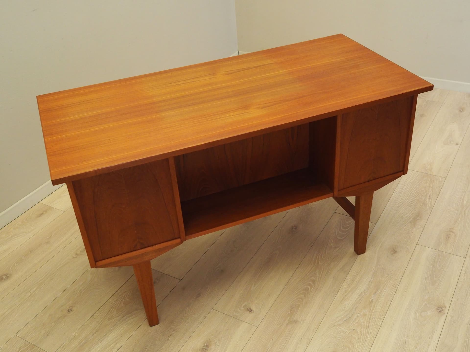 Desk, orange teak, Denmark, 1960s - 66069