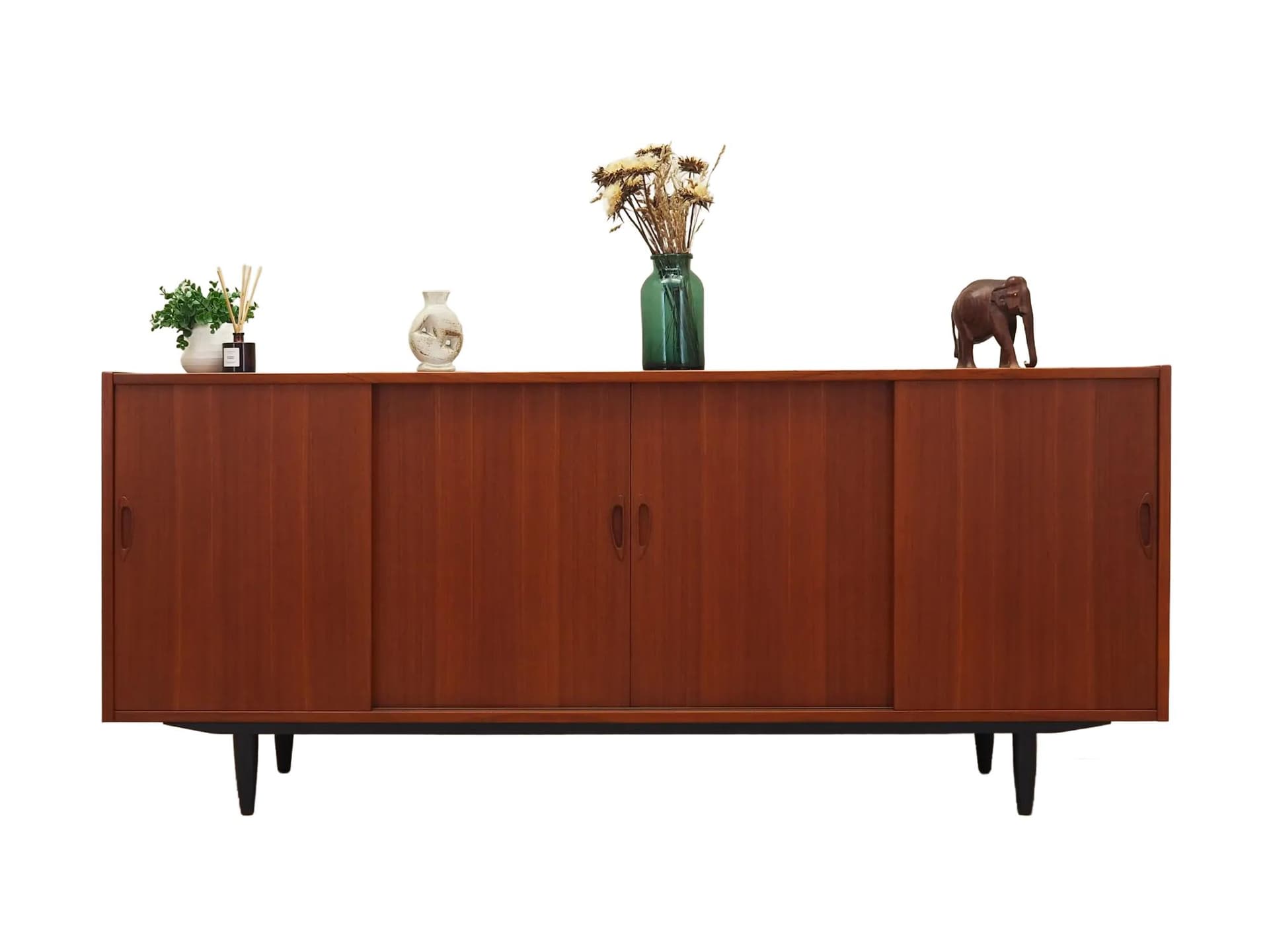 Sideboard, teak brązowy, Dania, lata 70.