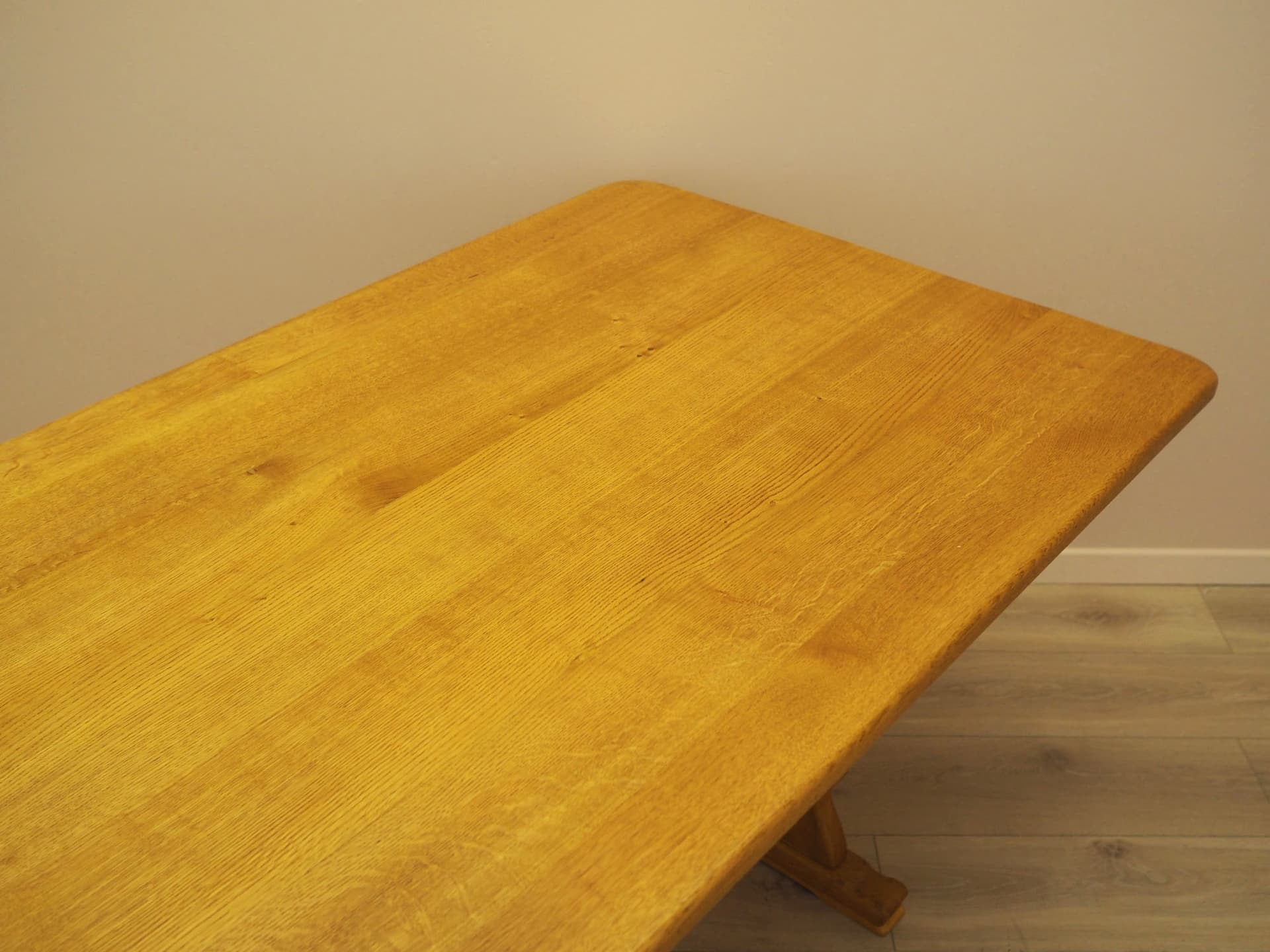 Dining table, brown oak, Denmark, 1960s. - 387738