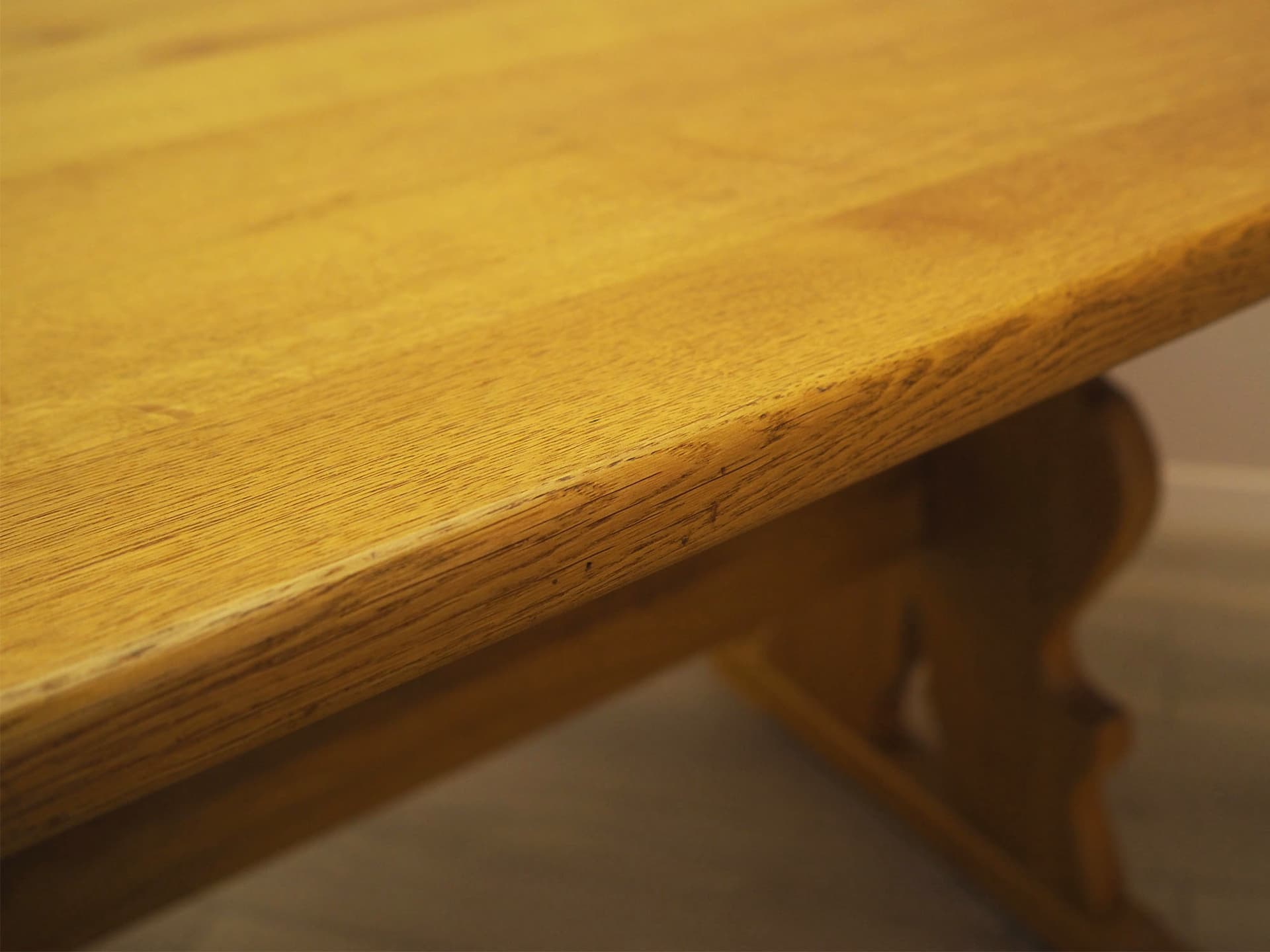 Dining table, brown oak, Denmark, 1960s. - 387741