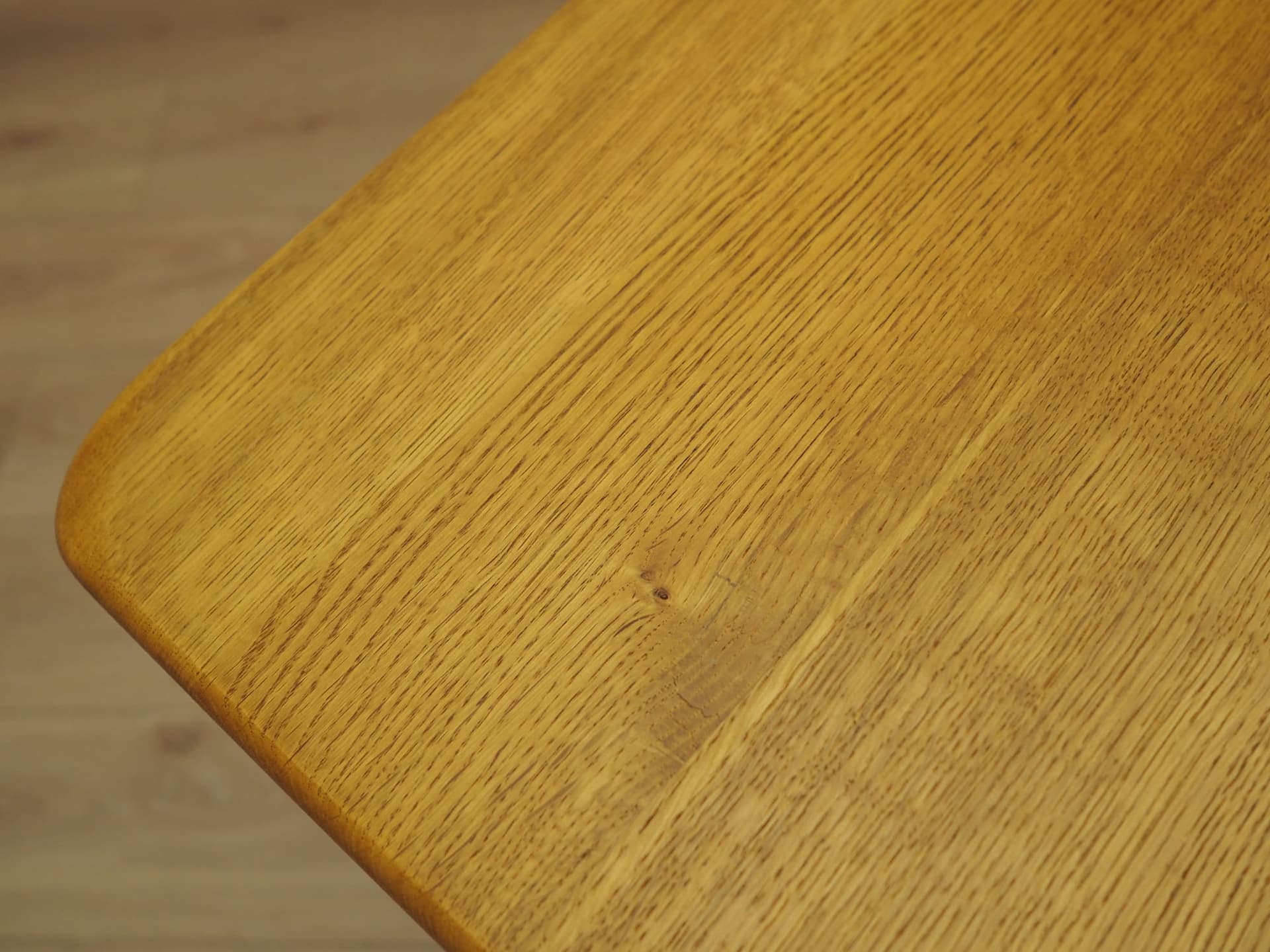 Dining table, brown oak, Denmark, 1960s. - 387736