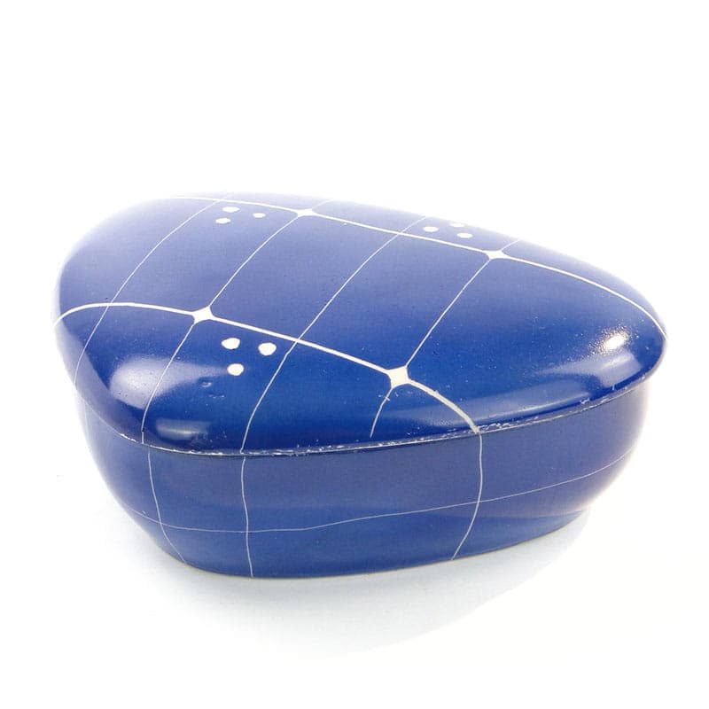 Bonbonniere New Look, blue white, porcelain, Chodzież, Poland, 1960s - 387766
