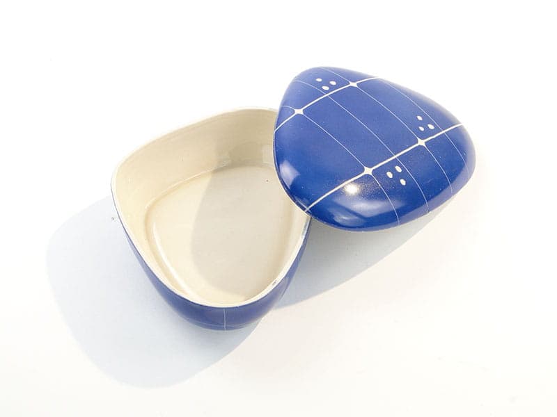 Bonbonniere New Look, blue white, porcelain, Chodzież, Poland, 1960s - 387763