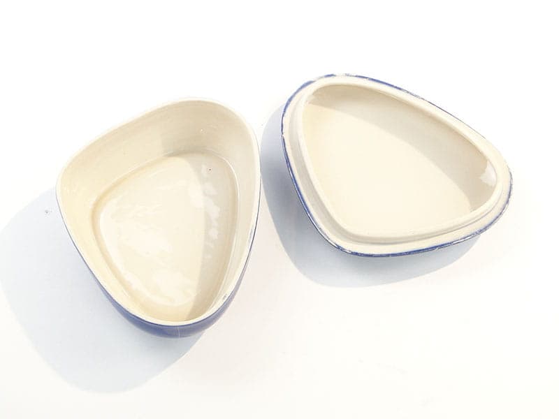 Bonbonniere New Look, blue white, porcelain, Chodzież, Poland, 1960s - 387768