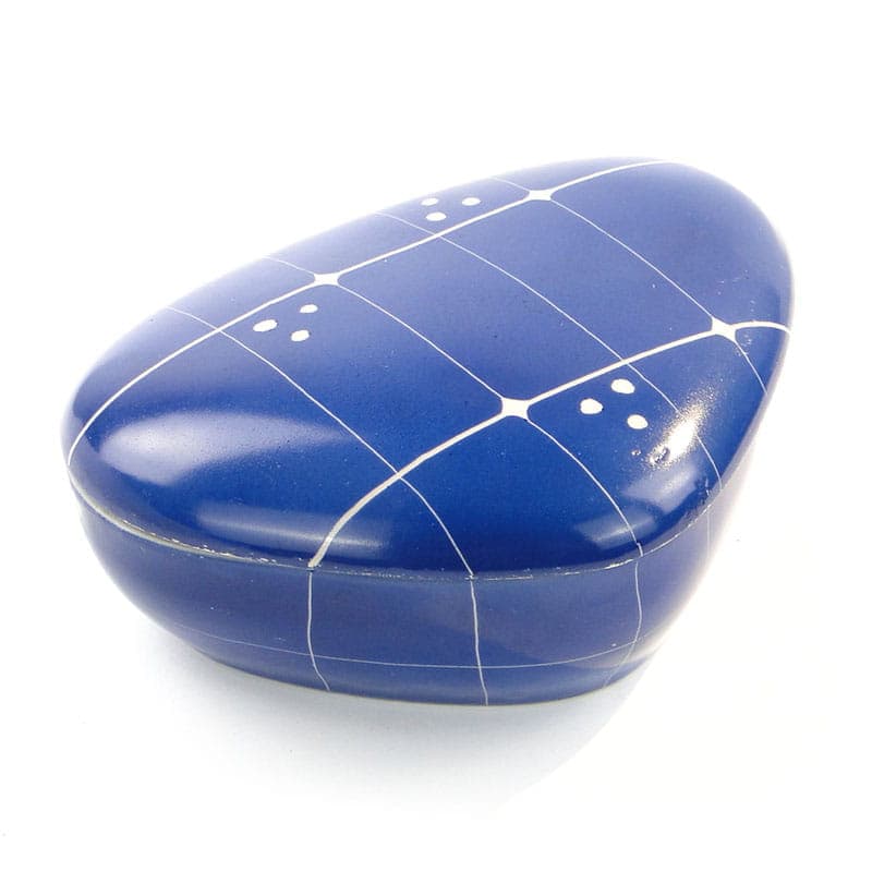 Bonbonniere New Look, blue white, porcelain, Chodzież, Poland, 1960s - 387765