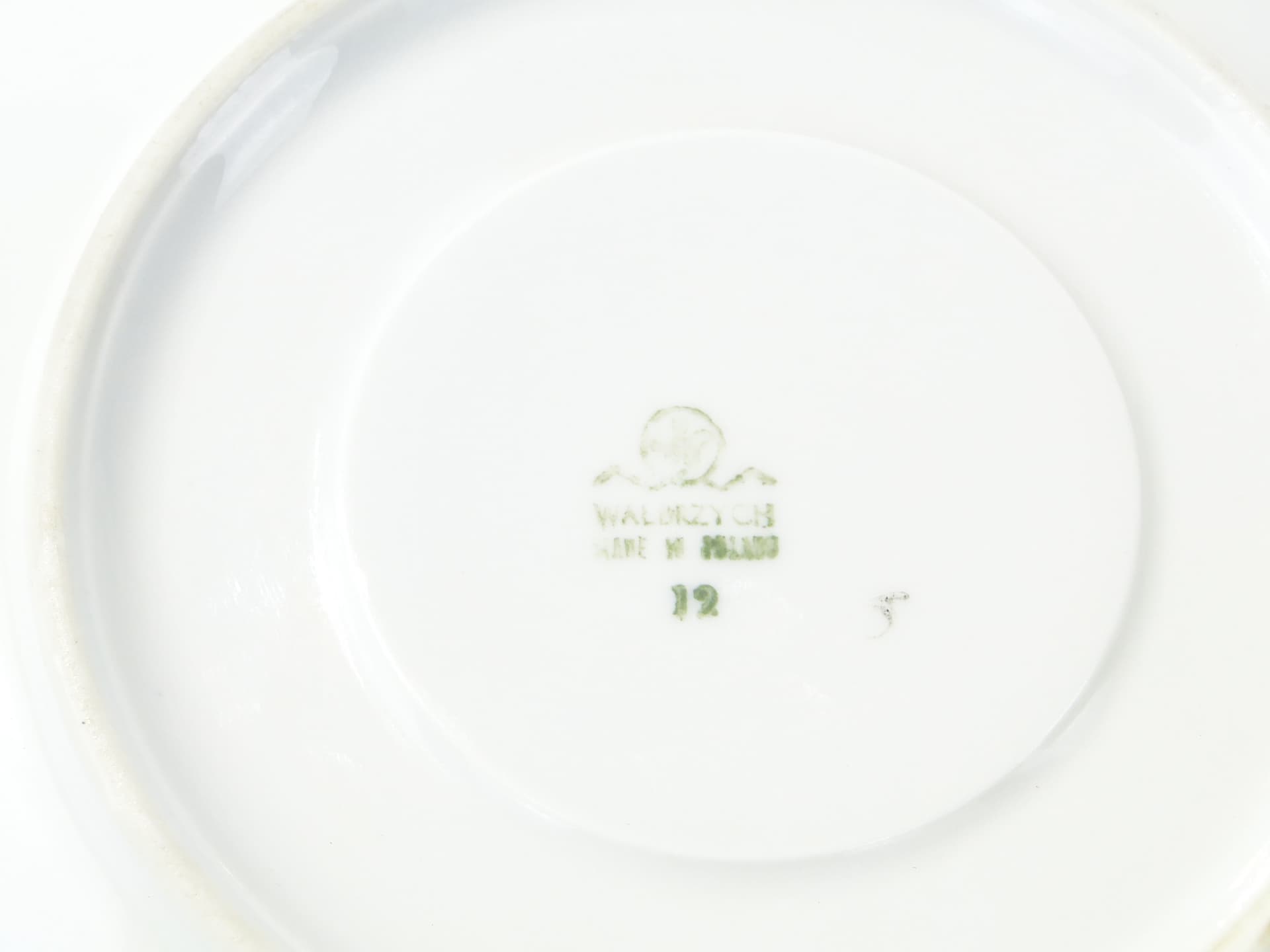 Breakfast set, green porcelain, by L. Pokora, Poland, 1950s - 387898