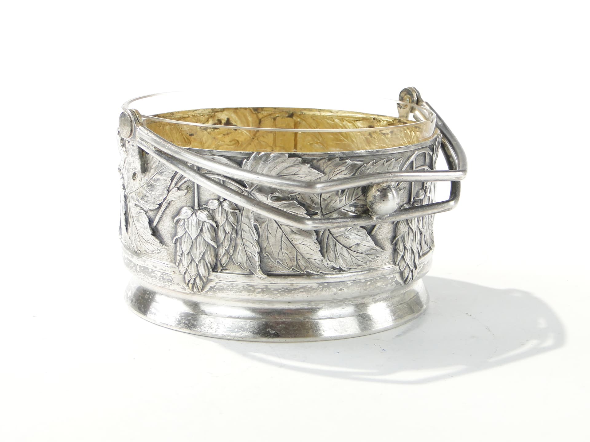 Art Deco centerpiece, silver-plated silver brass, by J. Keilowa, Poland, 1930s - 387910