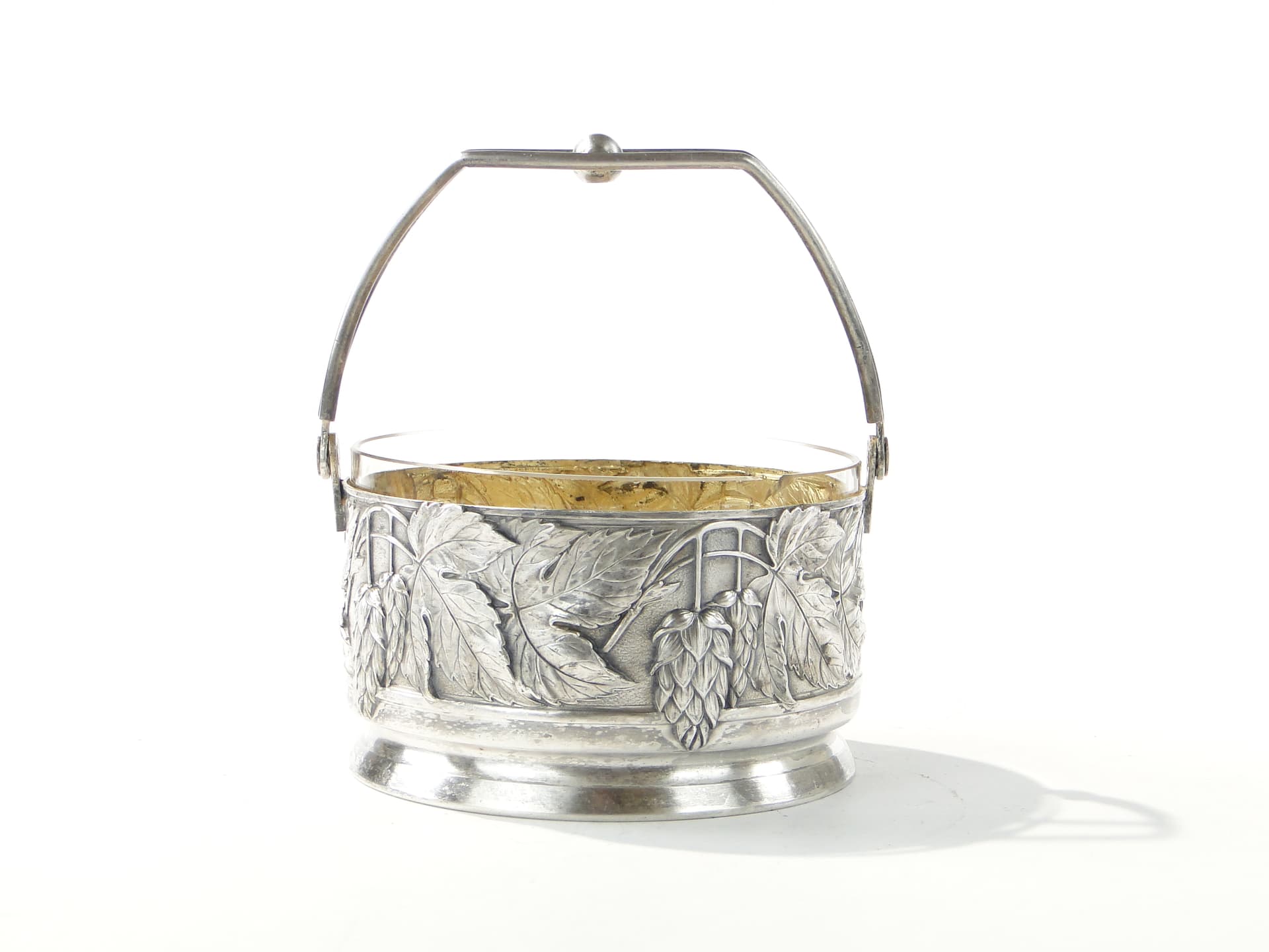 Art Deco centerpiece, silver-plated silver brass, by J. Keilowa, Poland, 1930s - 387908
