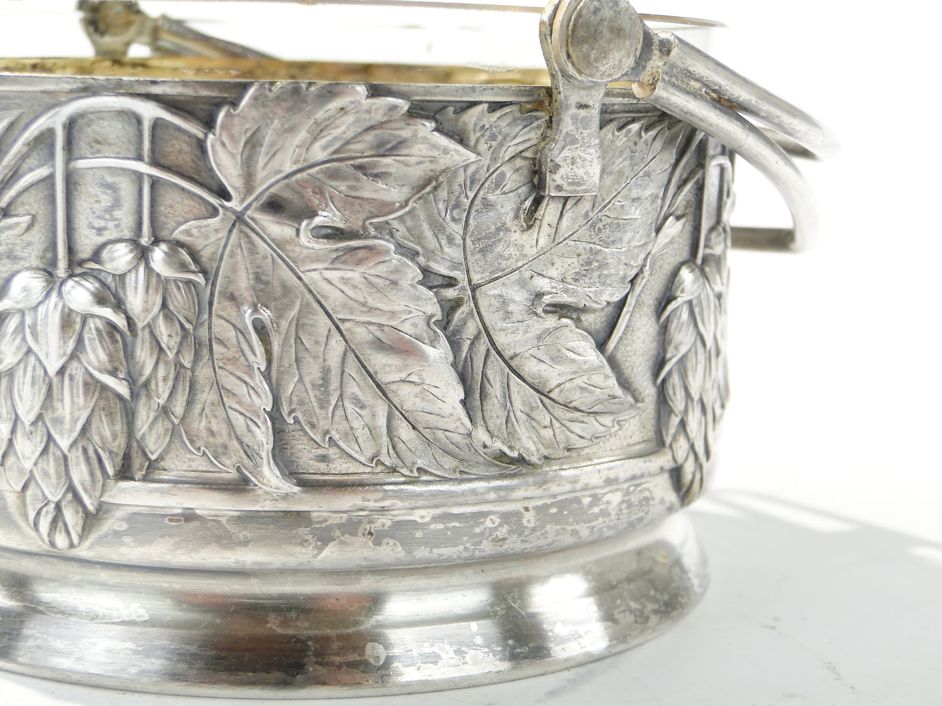 Art Deco centerpiece, silver-plated silver brass, by J. Keilowa, Poland, 1930s - 387912