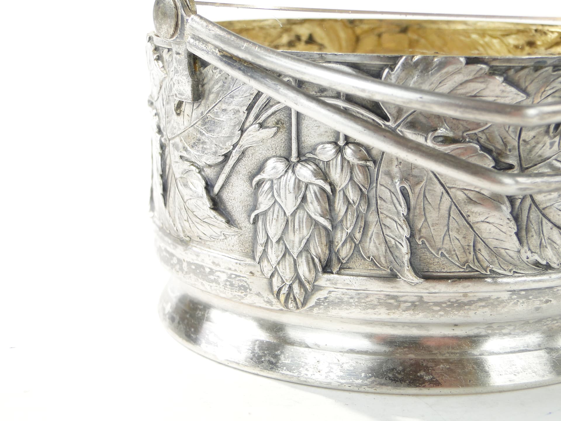 Art Deco centerpiece, silver-plated silver brass, by J. Keilowa, Poland, 1930s - 387911