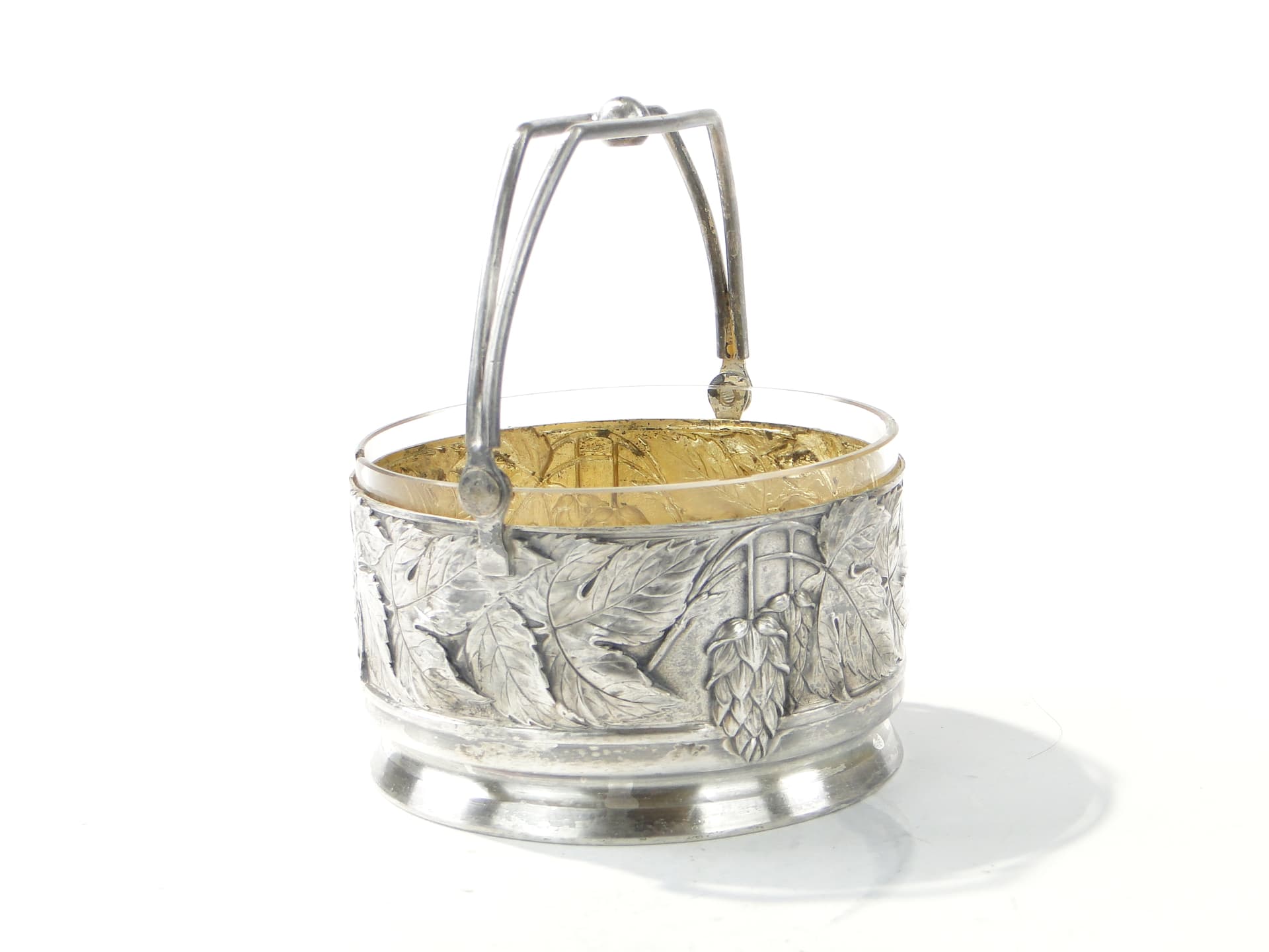 Art Deco centerpiece, silver-plated silver brass, by J. Keilowa, Poland, 1930s - 387914