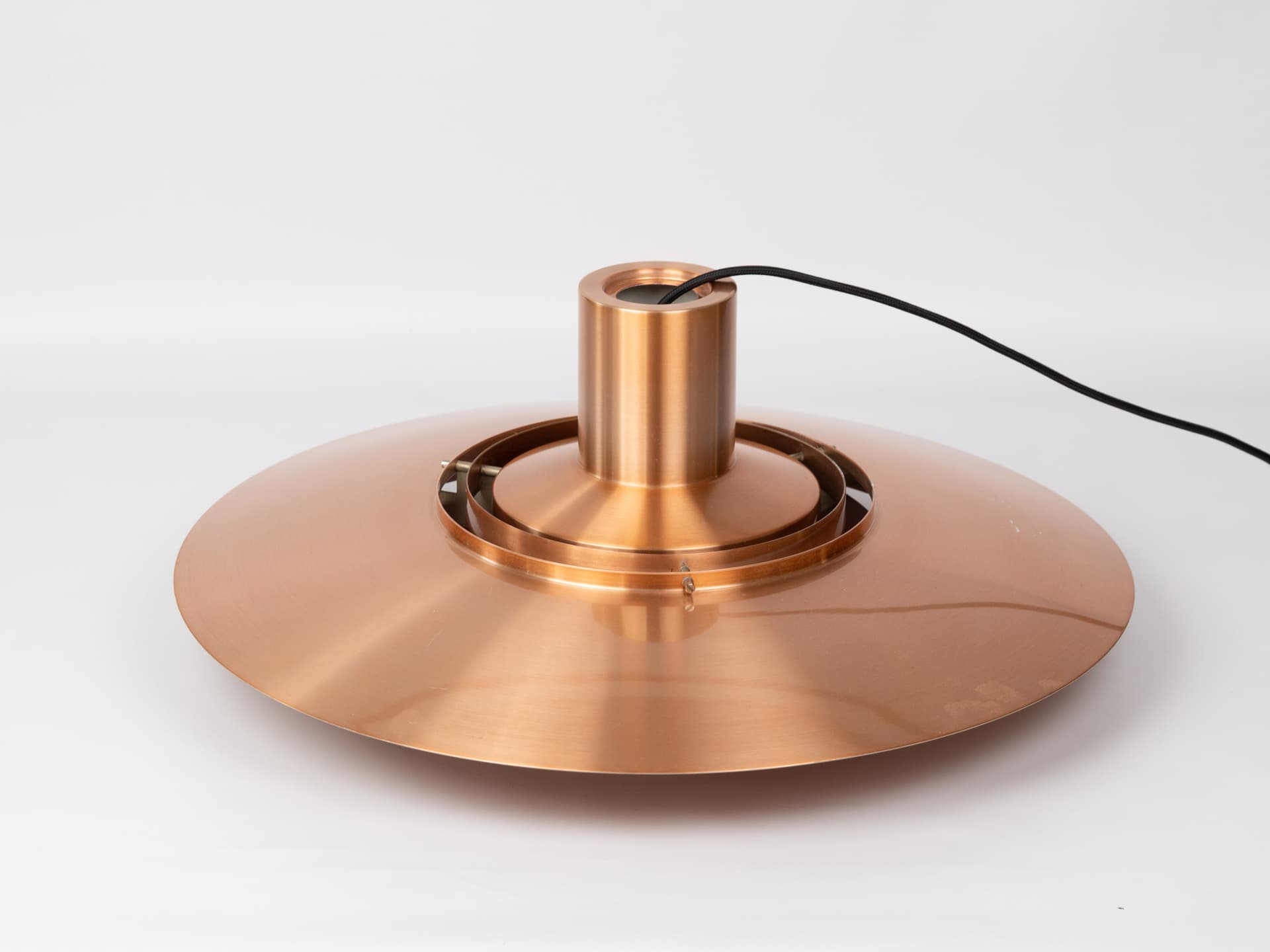 Lampa wisząca P376, miedź, proj. P. Fabricius, J. Kastholm, Nordisk Solar, Dania, lata 60. - 388035
