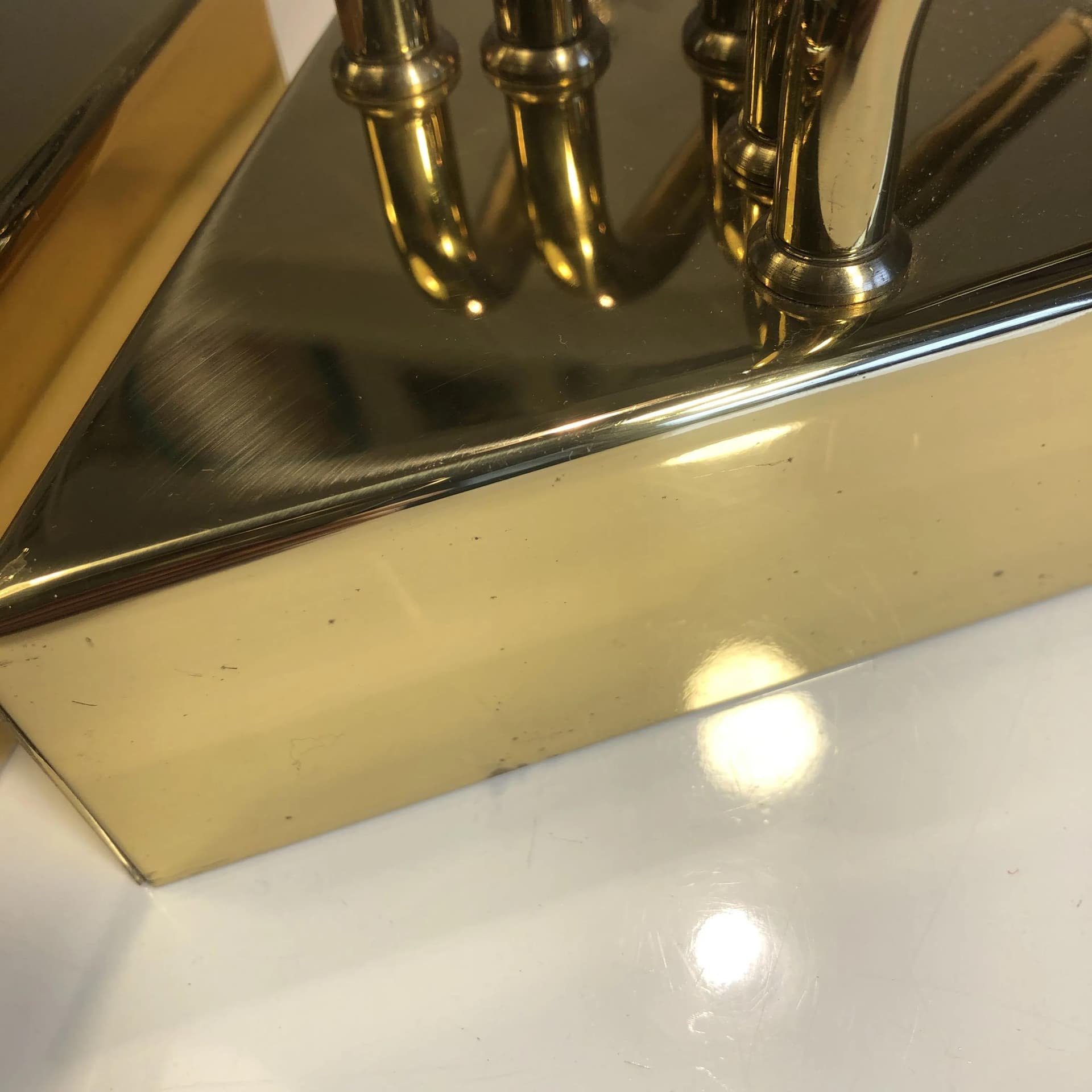 Pair of Postmodern Wall Sconces, Golden Brass, Germany, 1990s - 28516