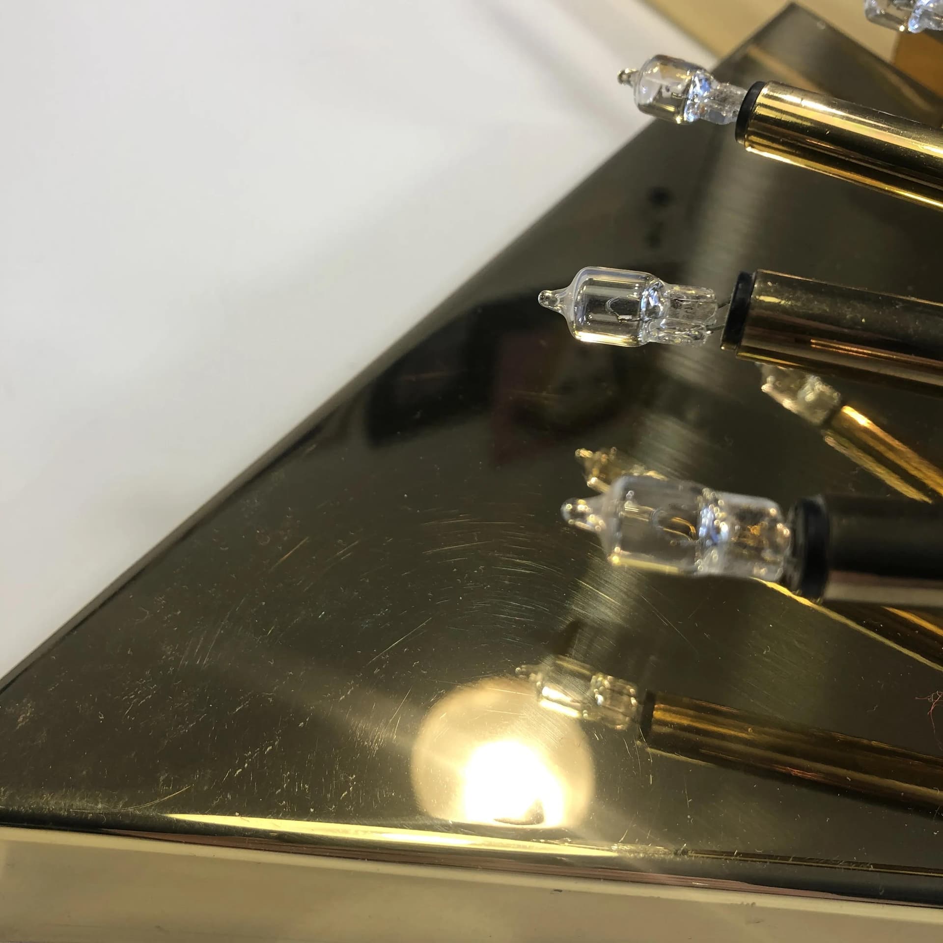 Pair of Postmodern Wall Sconces, Golden Brass, Germany, 1990s - 28518