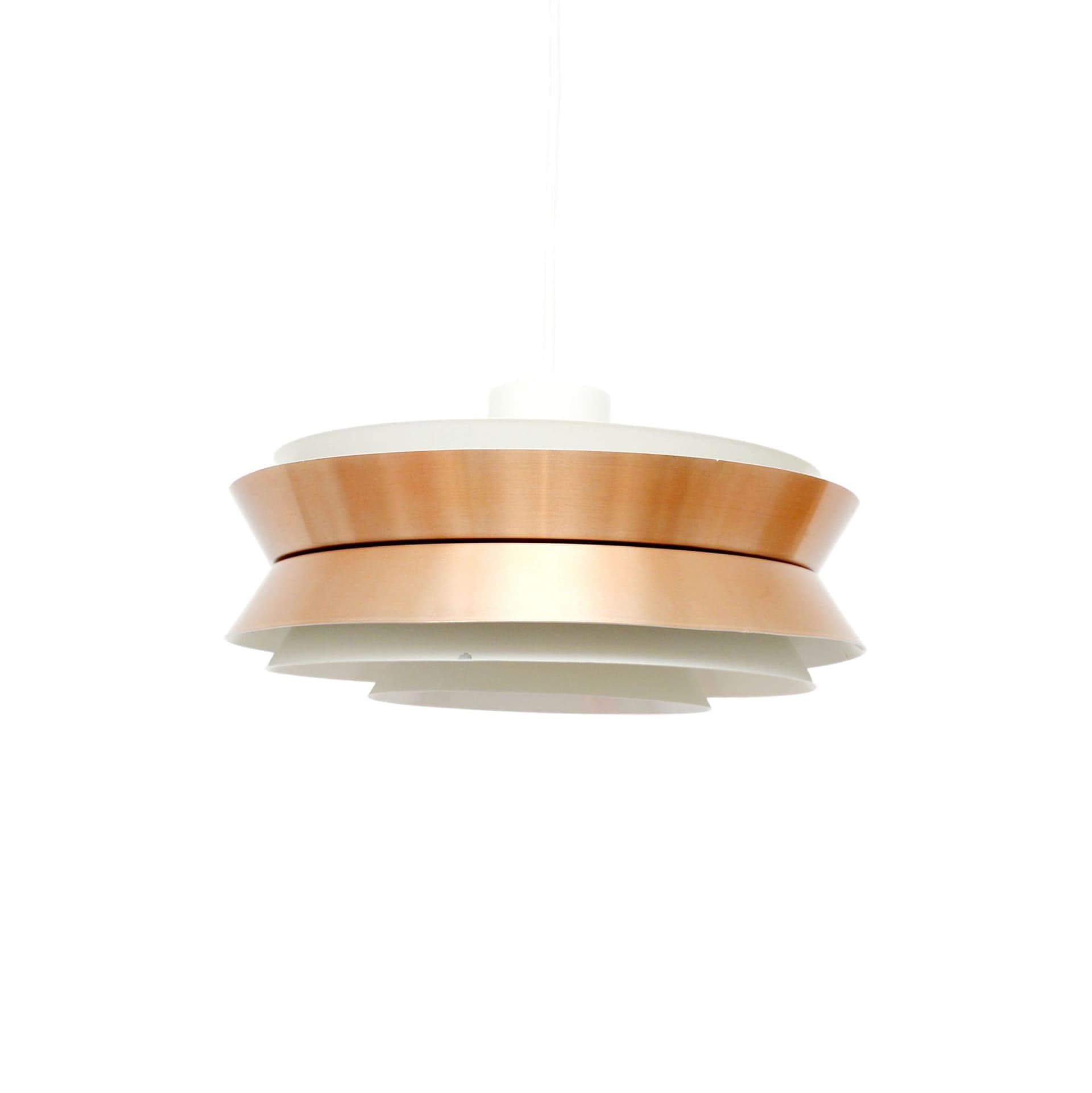 Lampa wisząca Trava, miedź, proj. C. Thore, Szwecja, lata 60.