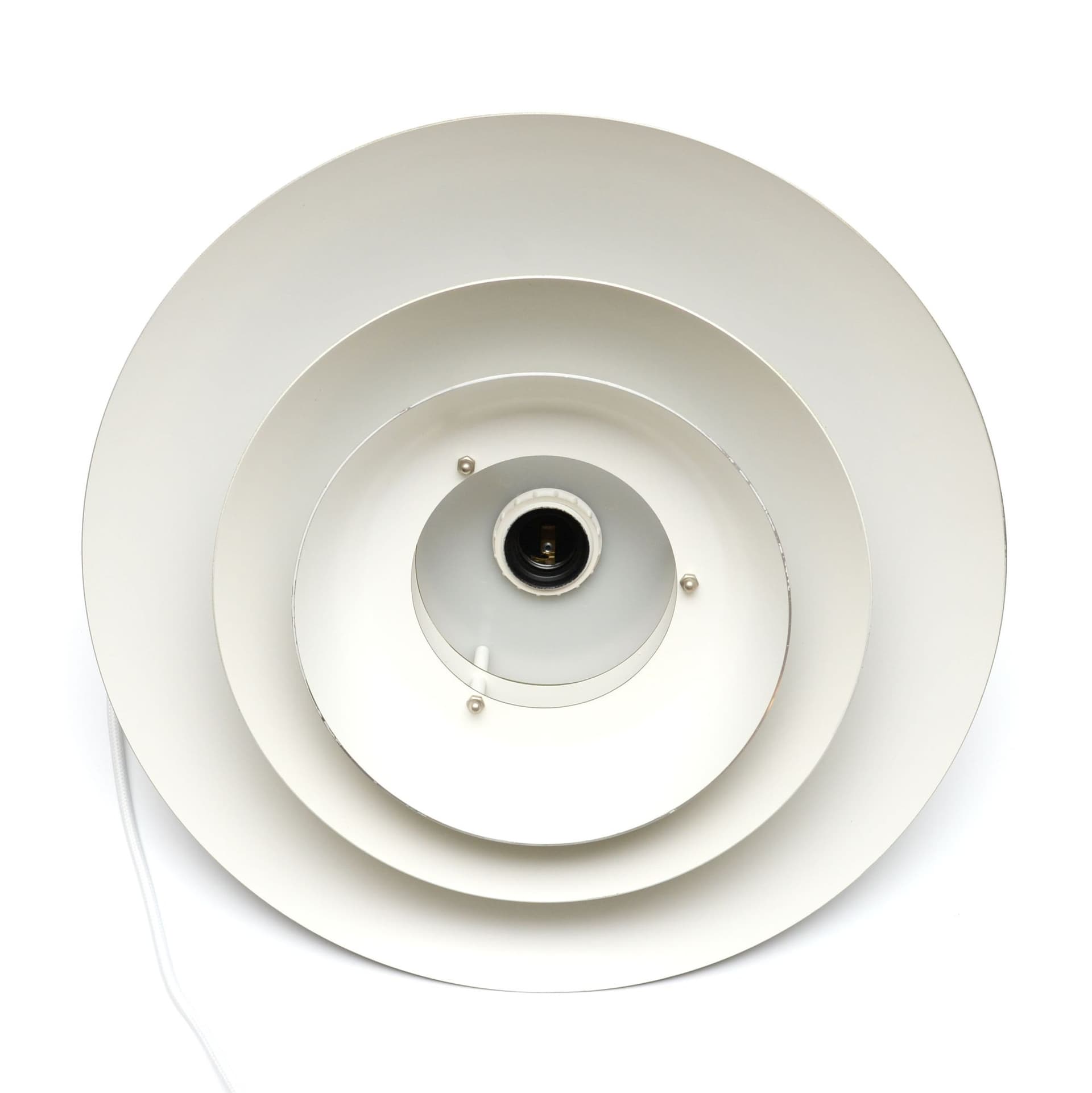 Lampa wisząca, zielony metal, mosiądz złoty, Dania, lata 70. - 388160