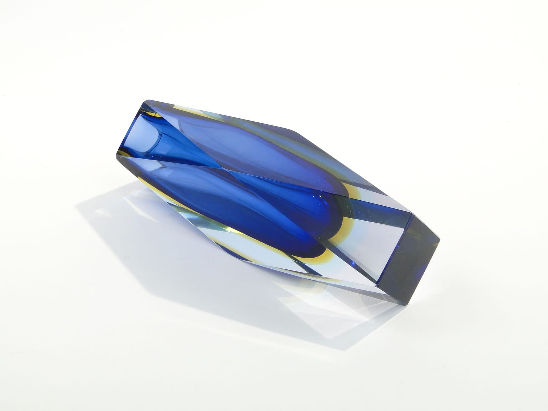 Vase Mandruzatto, sapphire crystal, Murano, Italy, 1950s - 388272