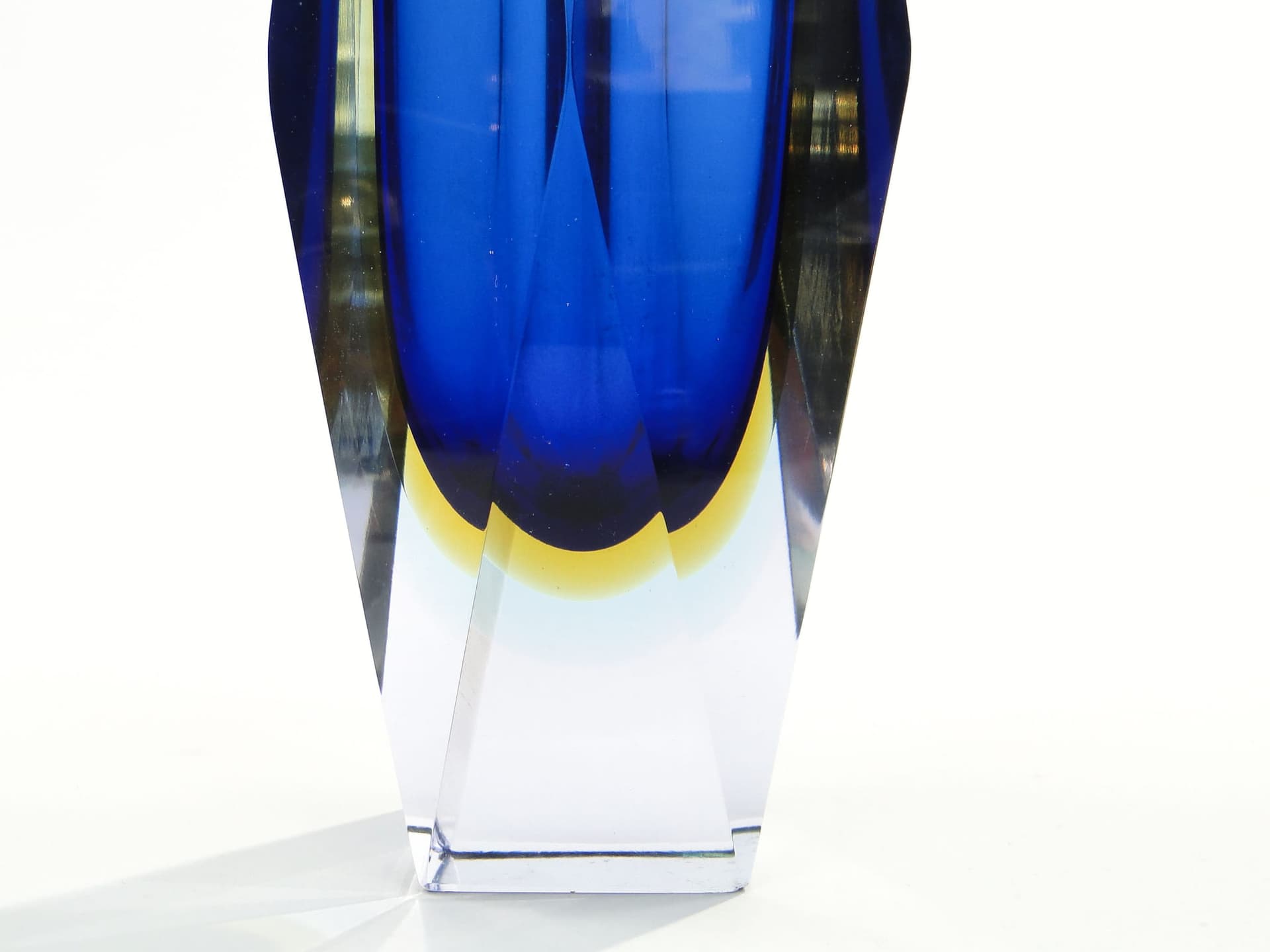 Vase Mandruzatto, sapphire crystal, Murano, Italy, 1950s - 388271