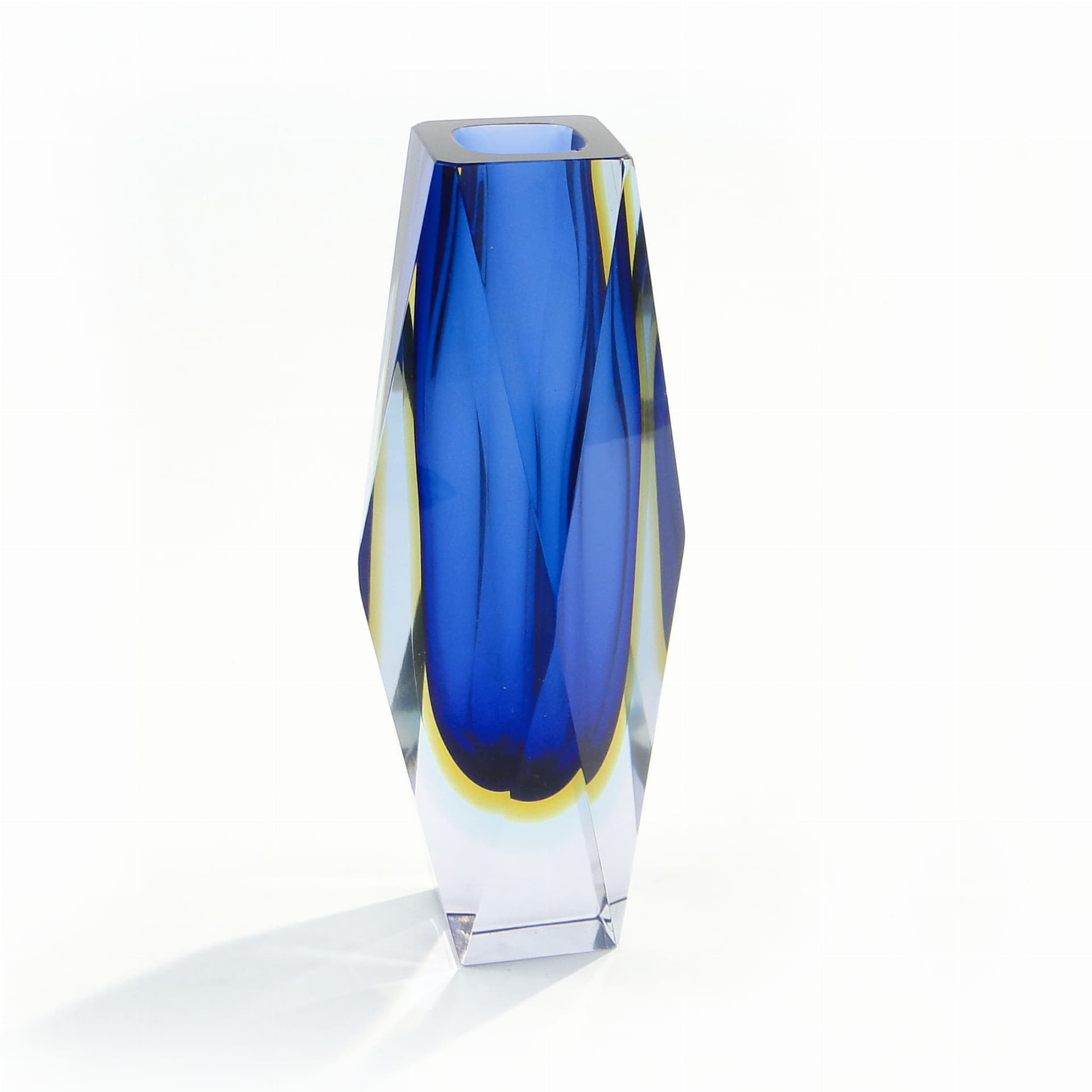 Vase Mandruzatto, sapphire crystal, Murano, Italy, 1950s - 388268