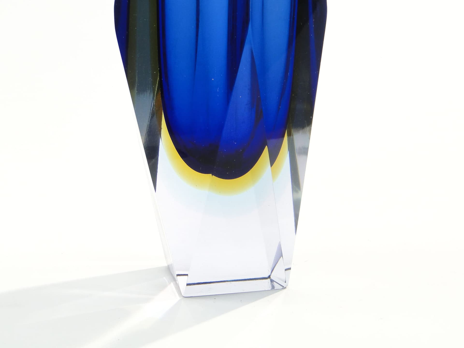 Vase Mandruzatto, sapphire crystal, Murano, Italy, 1950s - 388266
