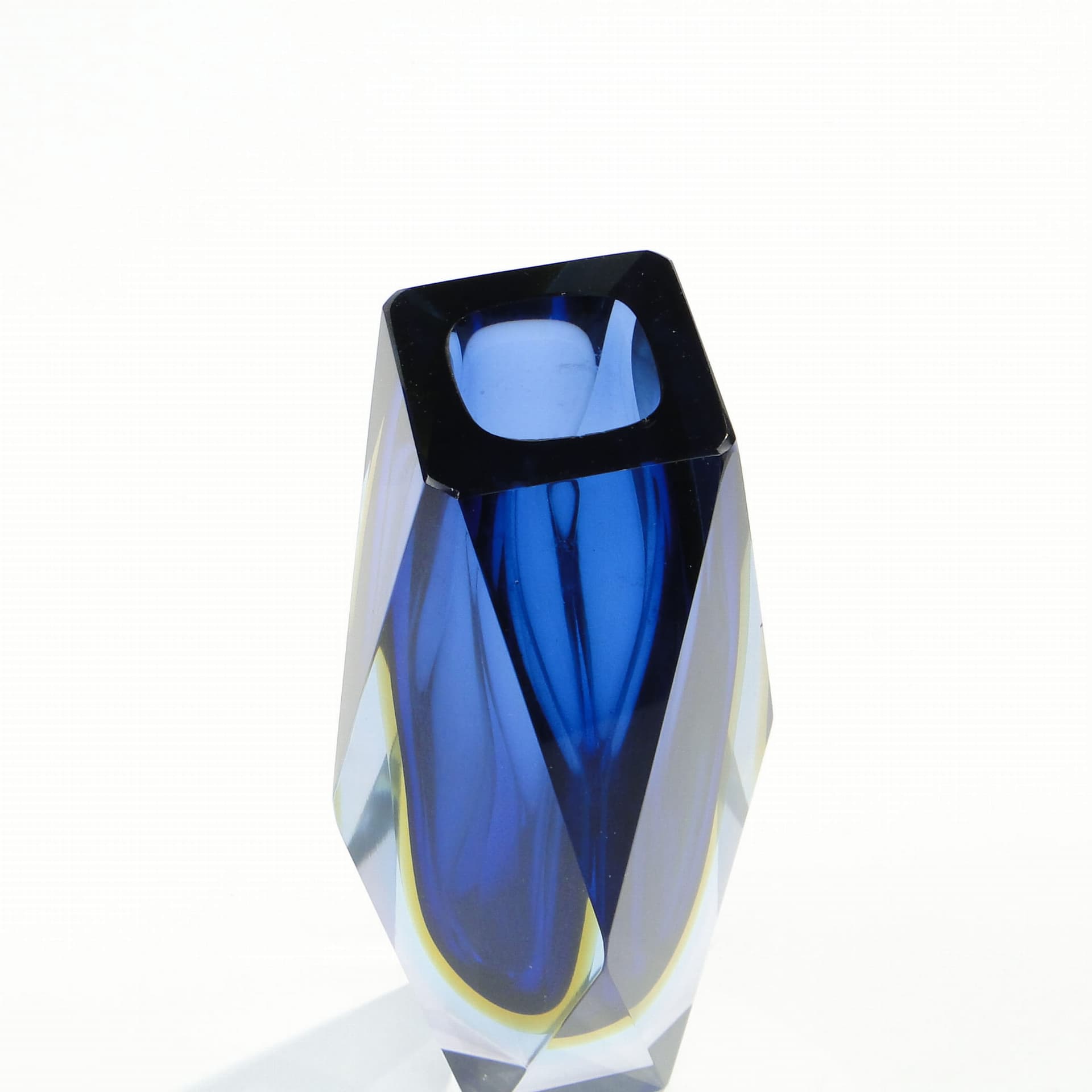 Vase Mandruzatto, sapphire crystal, Murano, Italy, 1950s - 388270