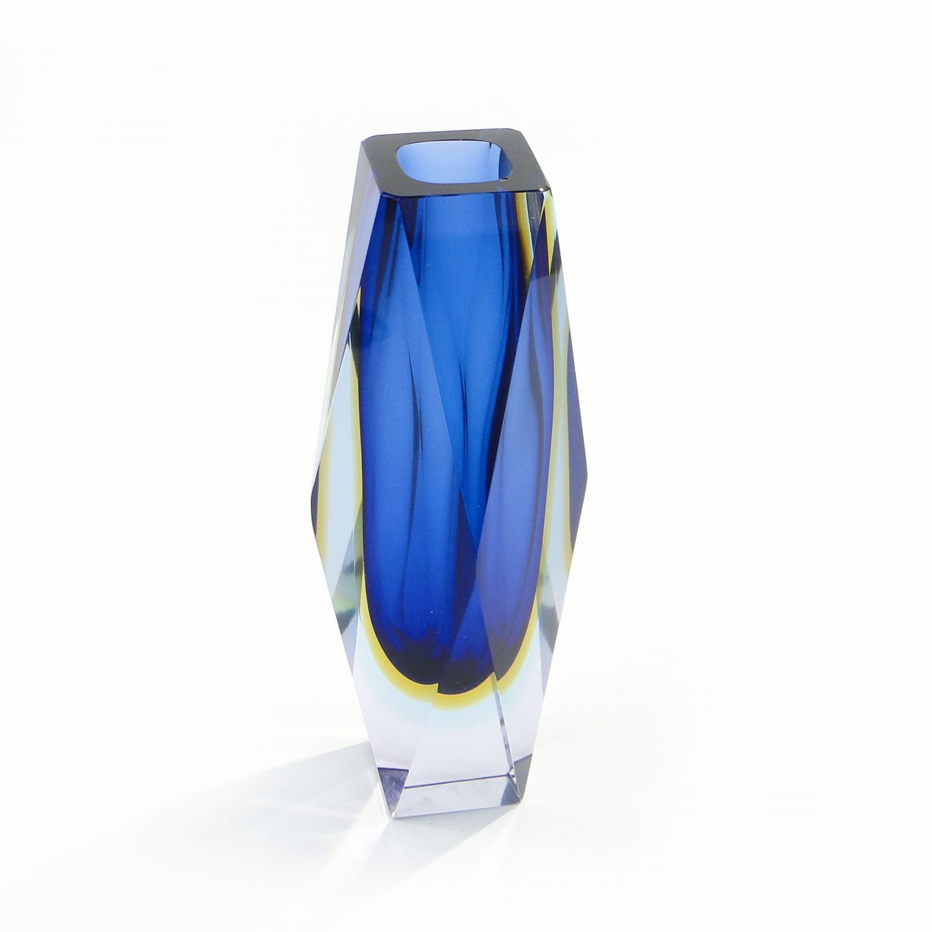 Vase Mandruzatto, sapphire crystal, Murano, Italy, 1950s - 388269