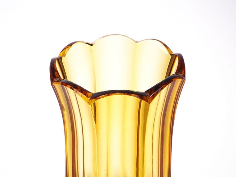 Vase Art Deco, topaz crystal, Moser, Czechia, 1920s - 388277