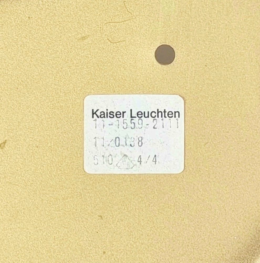 Kinkiet, szkło Murano brązowy, mosiądz złoty, Kaiser Leuchten, Niemcy, lata 60. - 388347