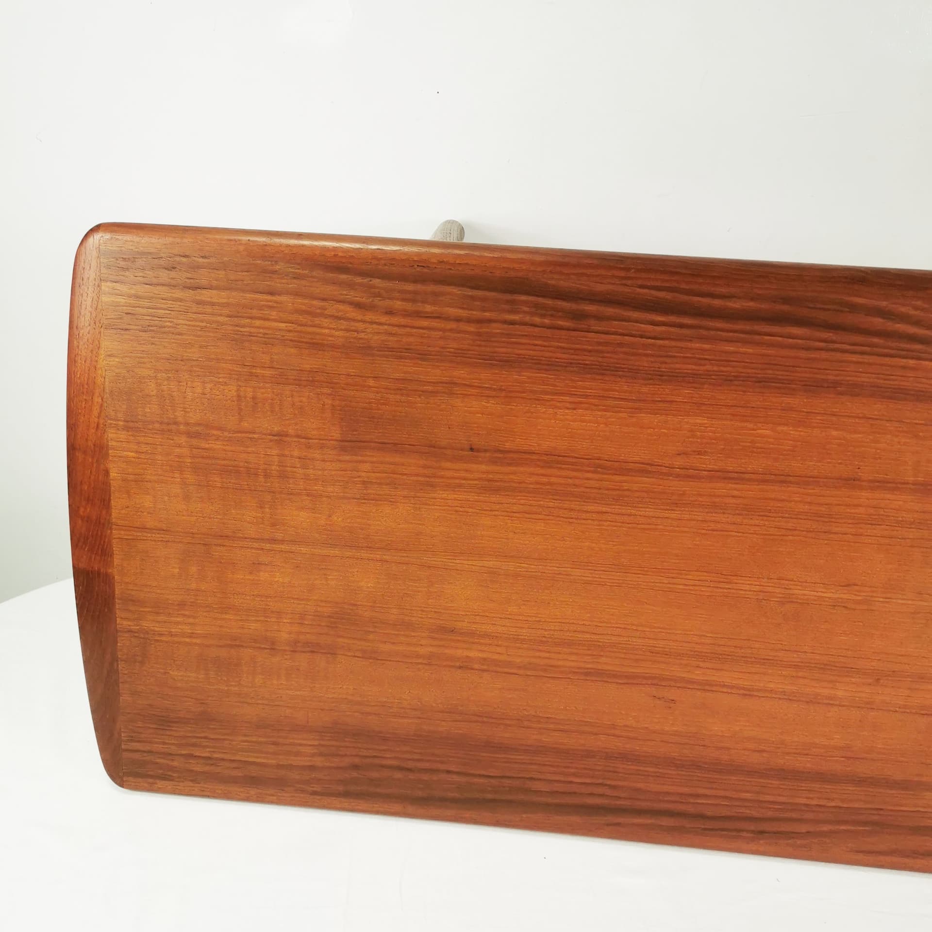 Coffee table, brown teak, by R. Christensen, Arrebo Møbler, Denmark, 1960s. - 388363