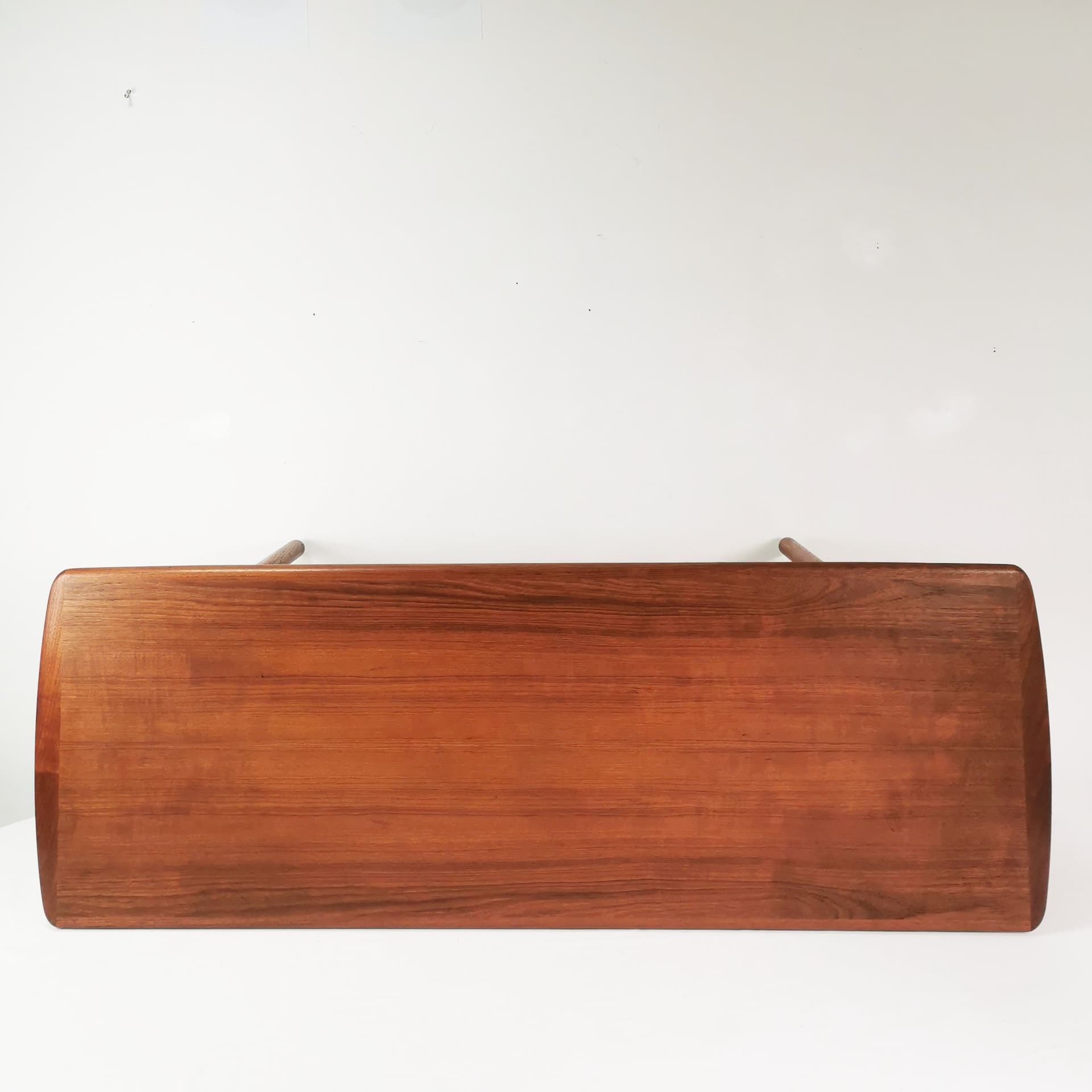 Coffee table, brown teak, by R. Christensen, Arrebo Møbler, Denmark, 1960s. - 388362