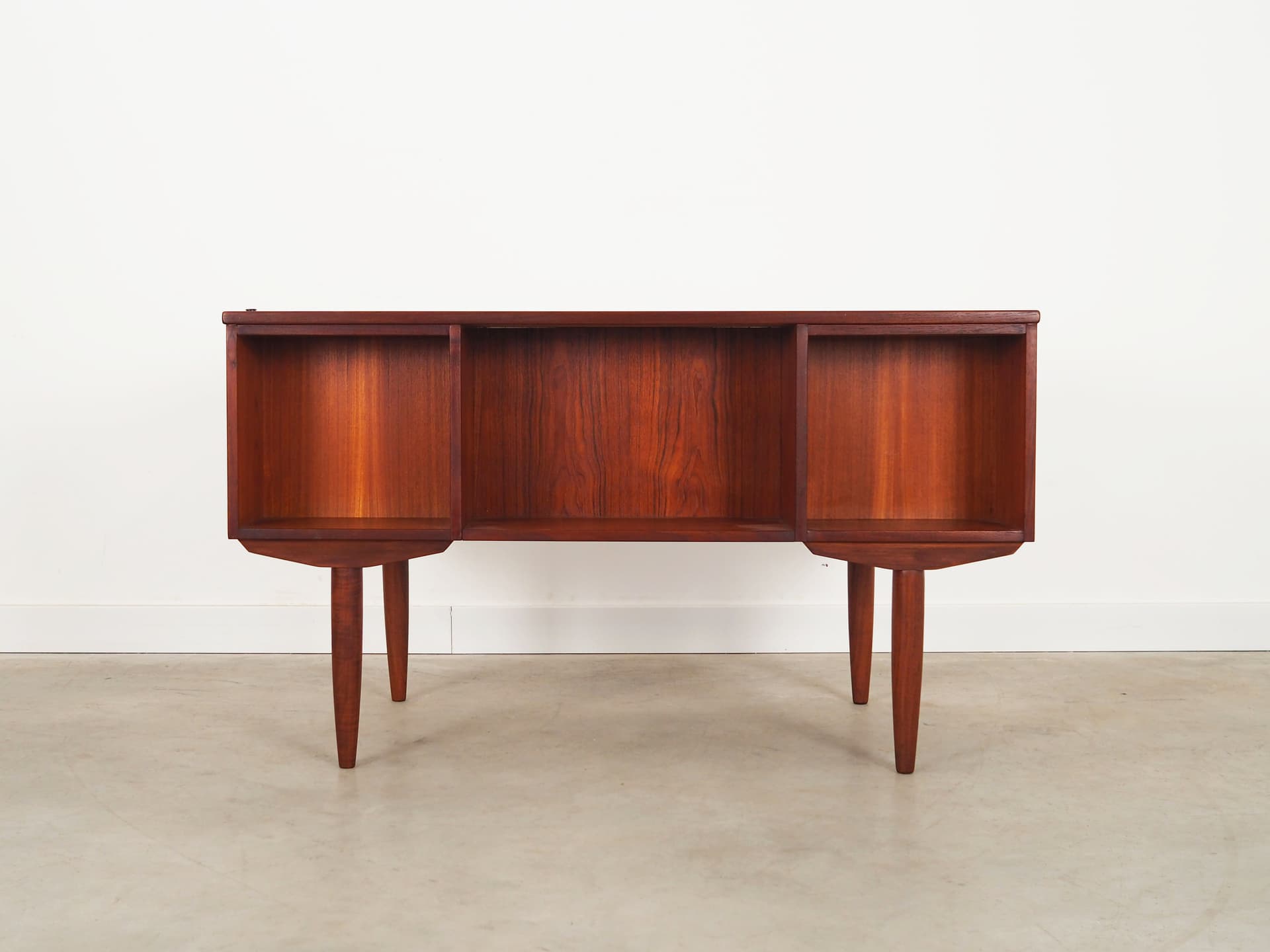 Desk, brown teak, Denmark, 1970s. - 66049