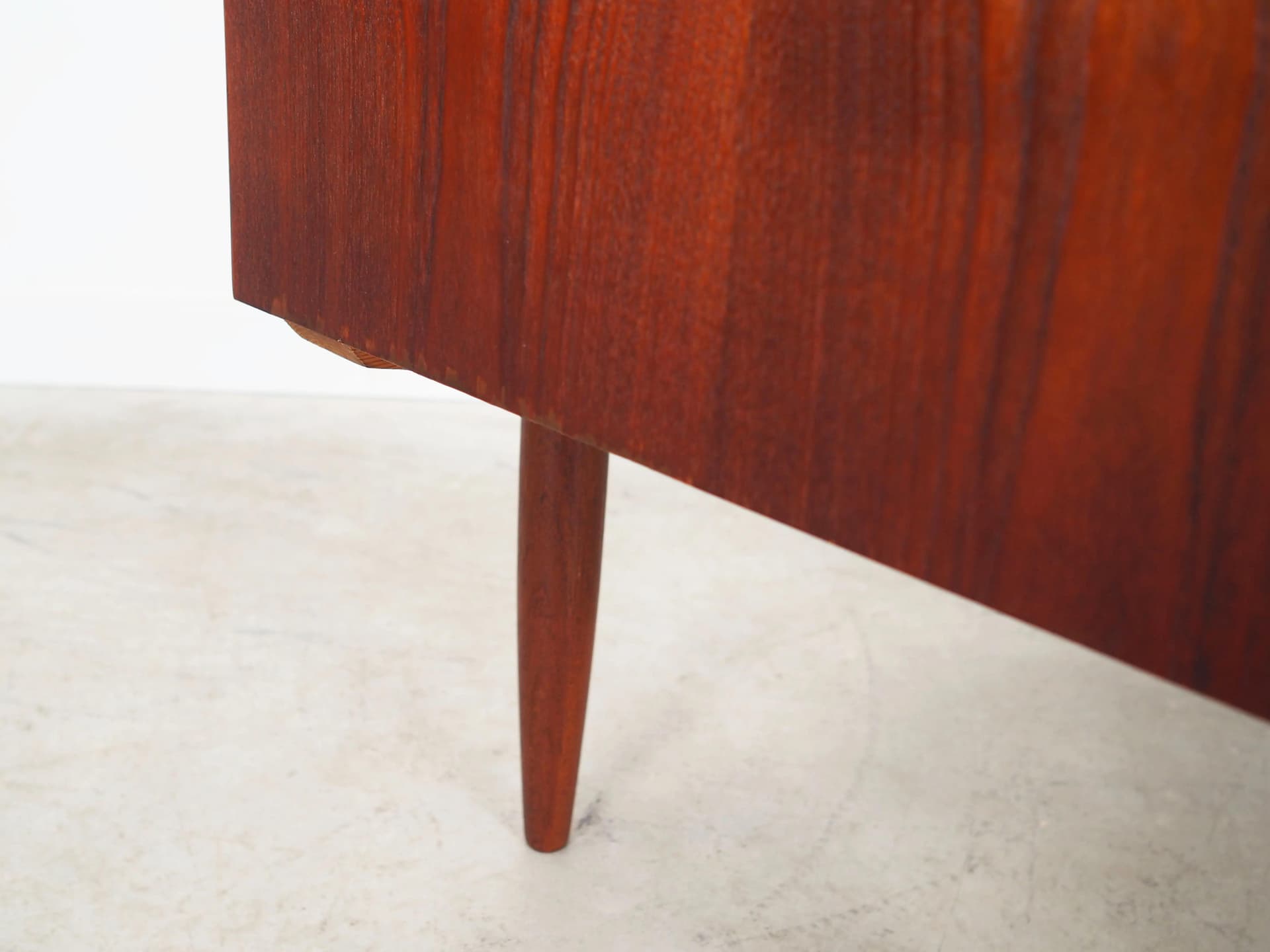 Desk, brown teak, Denmark, 1970s. - 28639