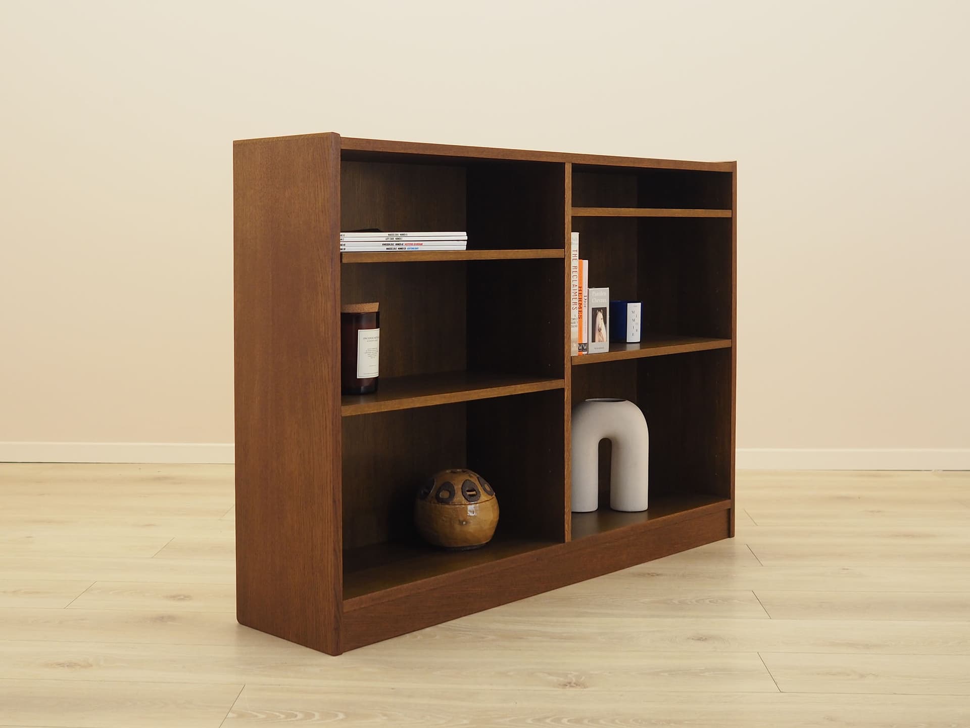 Bookcase, brown walnut, Denmark, 1980s. - 388462