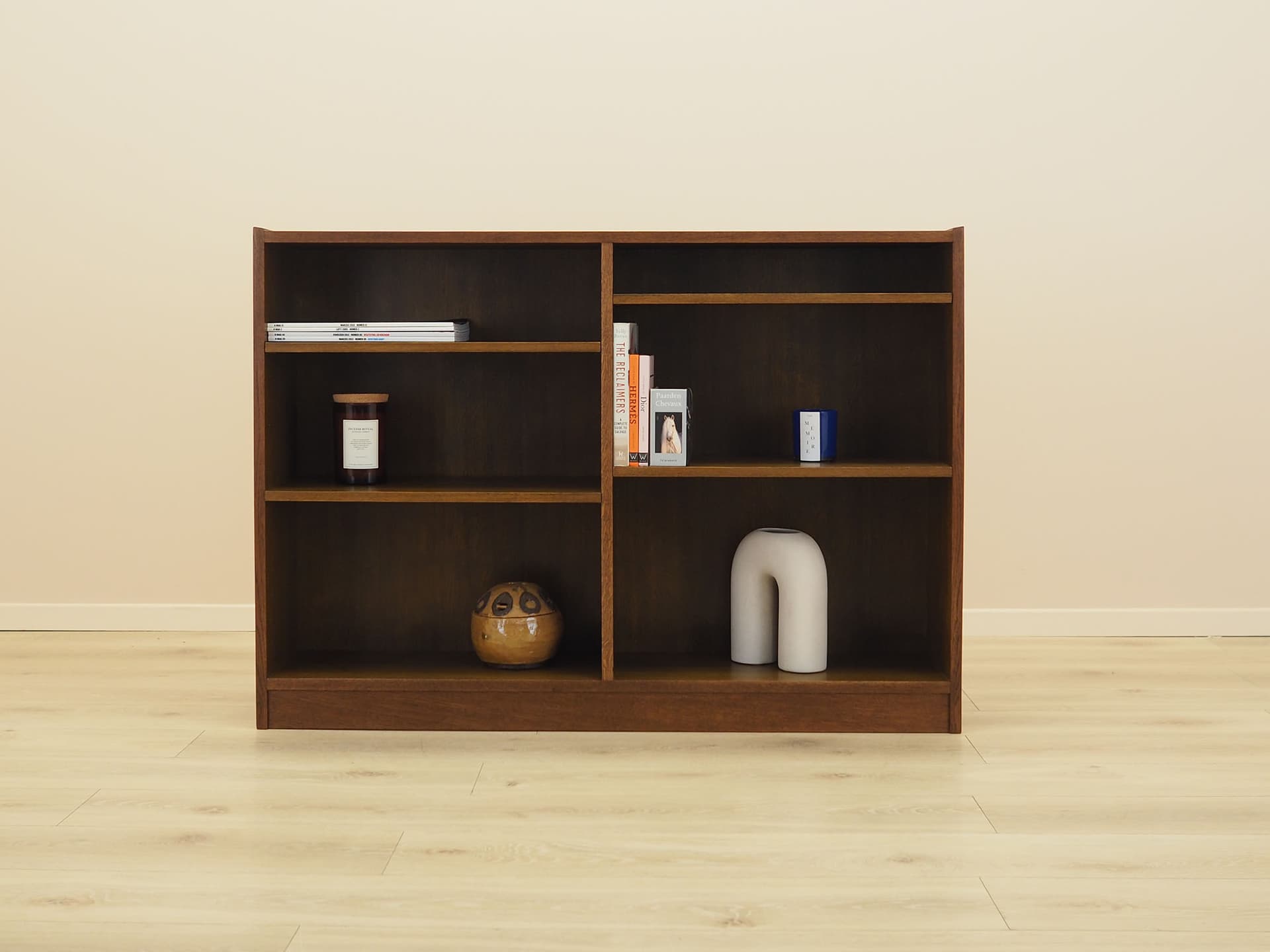 Bookcase, brown walnut, Denmark, 1980s. - 388460