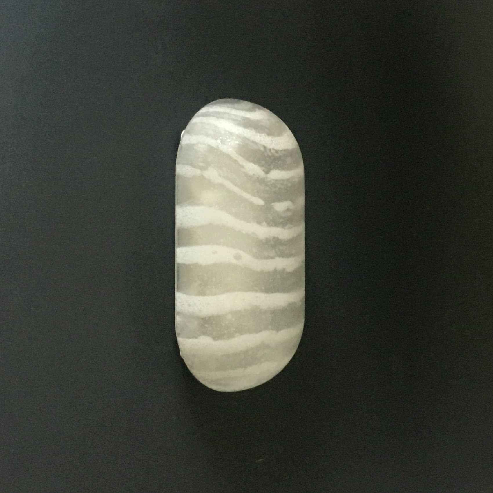 Kinkiet Zebra, szkło biały przezroczysty, Peill & Putzler, Niemcy, lata 70. - 388476