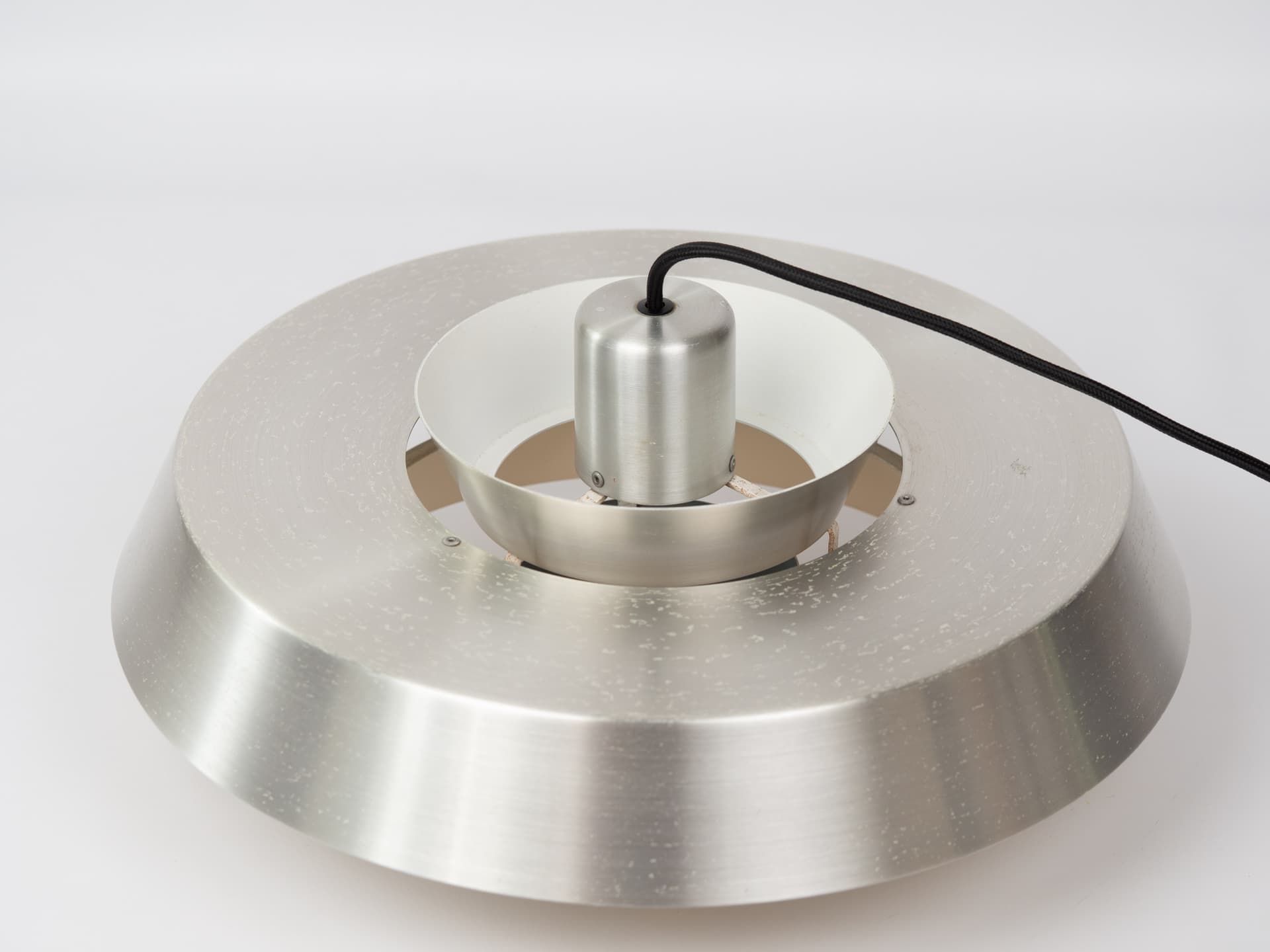 Pendant Lamp Nova, silver brass, by J. Hammerborg, Fog & Mørup, Denmark, 1960s. - 388499