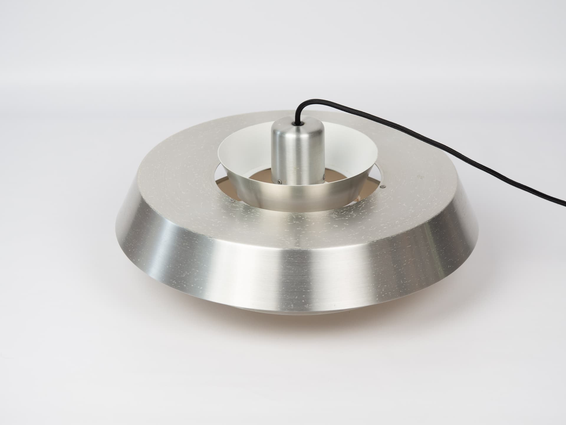 Pendant Lamp Nova, silver brass, by J. Hammerborg, Fog & Mørup, Denmark, 1960s. - 388500