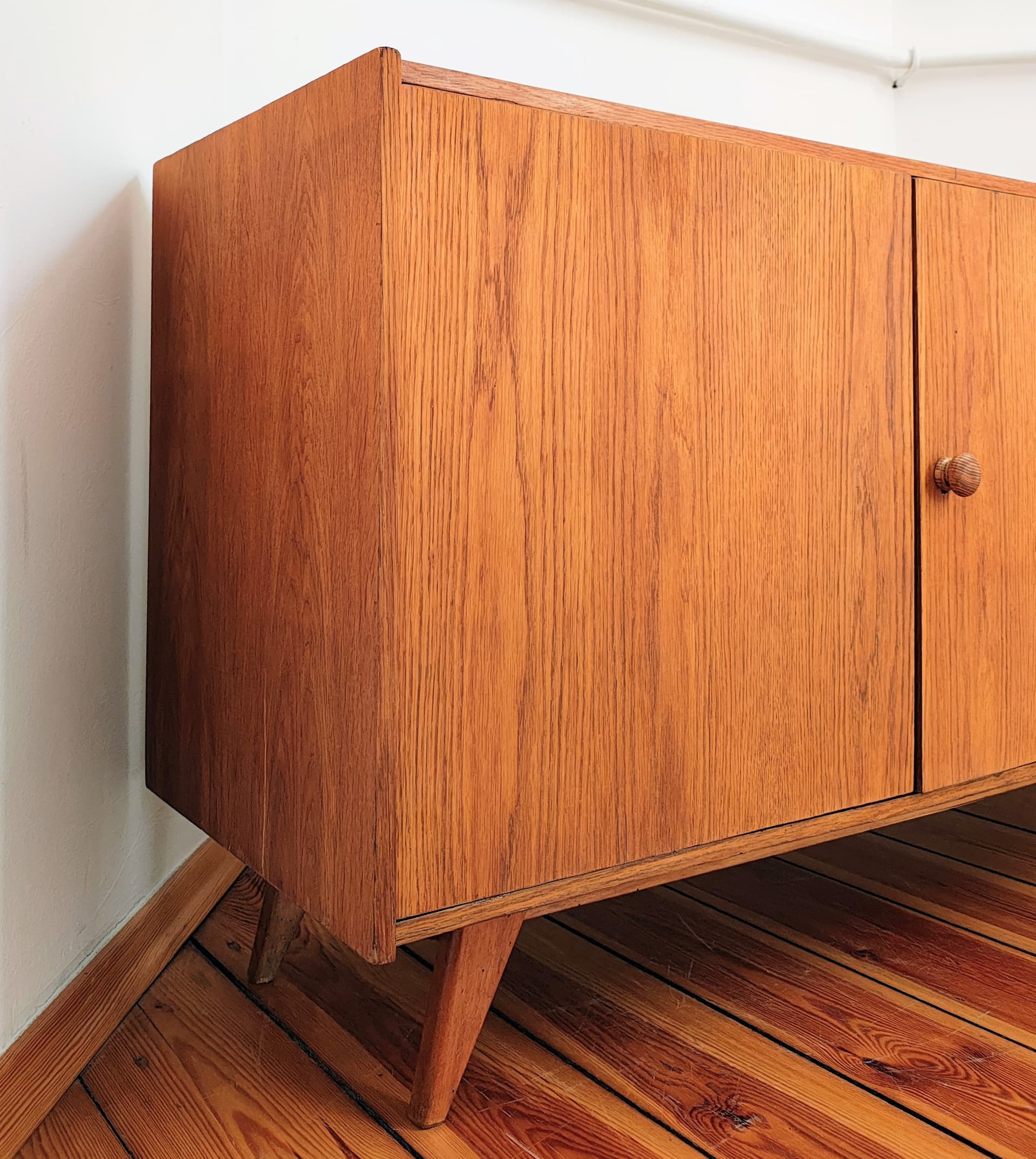 Sideboard, brown walnut, by J. Jiroutek, Interier Praha, Czechoslovakia, 1960s. - 388574