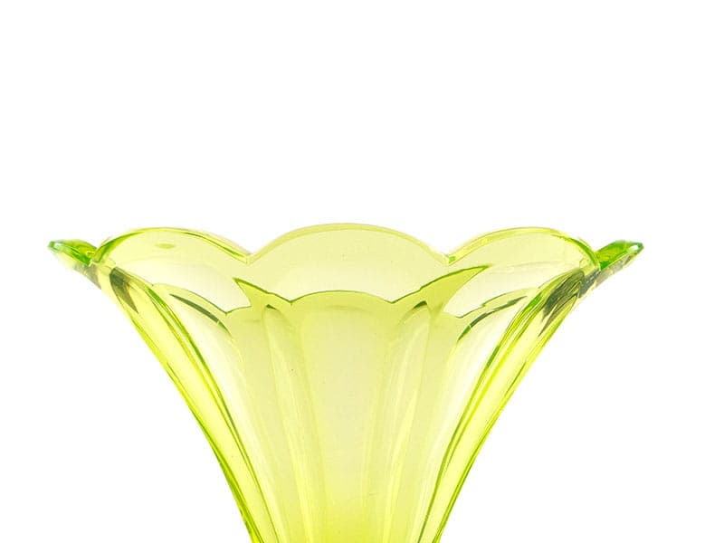 Vase Art Deco, yellow-green crystal, Ludwik Moser & Sohne, 1930s - 388592