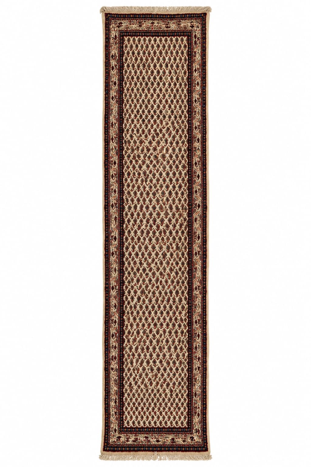 Runner Saruq Mir 400x77 cm, beige wool, 1980s. - 388755