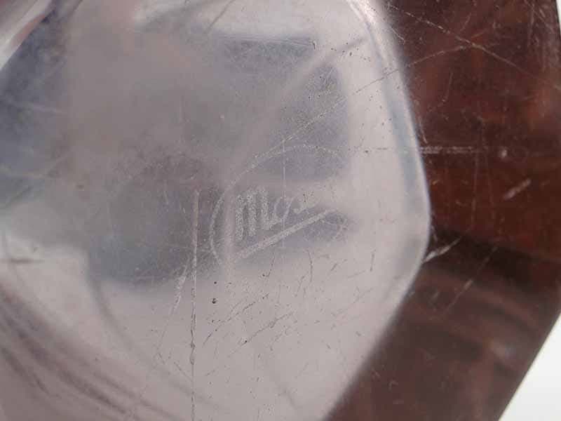 Vase Art Deco, amethyst clear crystal, Moser, Czechia, 1920s - 388820