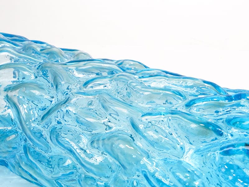 Vase Pieniek, azure, glass, 1970s - 388896